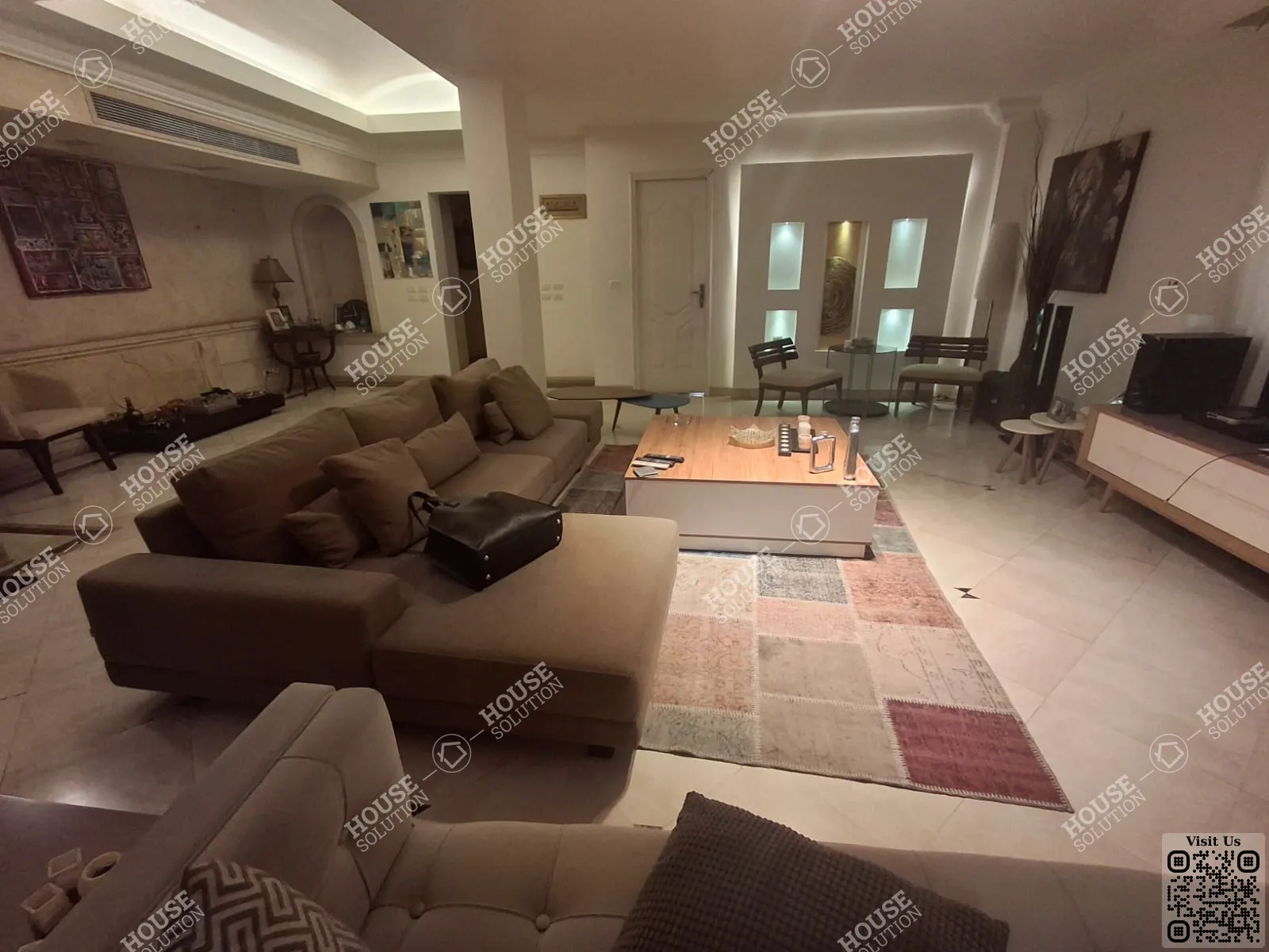 RECEPTION  @ Ground Floors For Rent In Maadi Maadi Sarayat Area: 380 m² consists of 5 Bedrooms 6 Bathrooms Semi furnished 5 stars #6062-2
