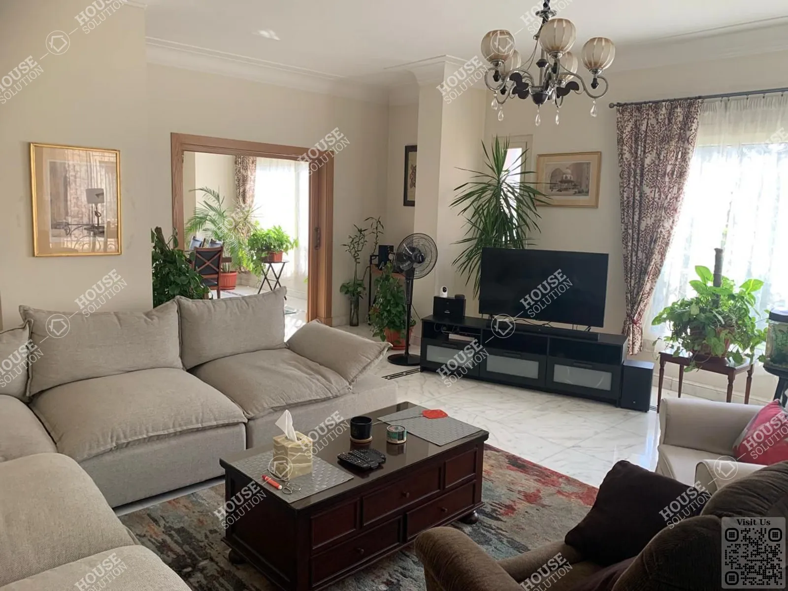 RECEPTION @ Apartments For Rent In Maadi Maadi Sarayat Area: 200 m² consists of 3 Bedrooms 3 Bathrooms Modern furnished 5 stars #6063-1