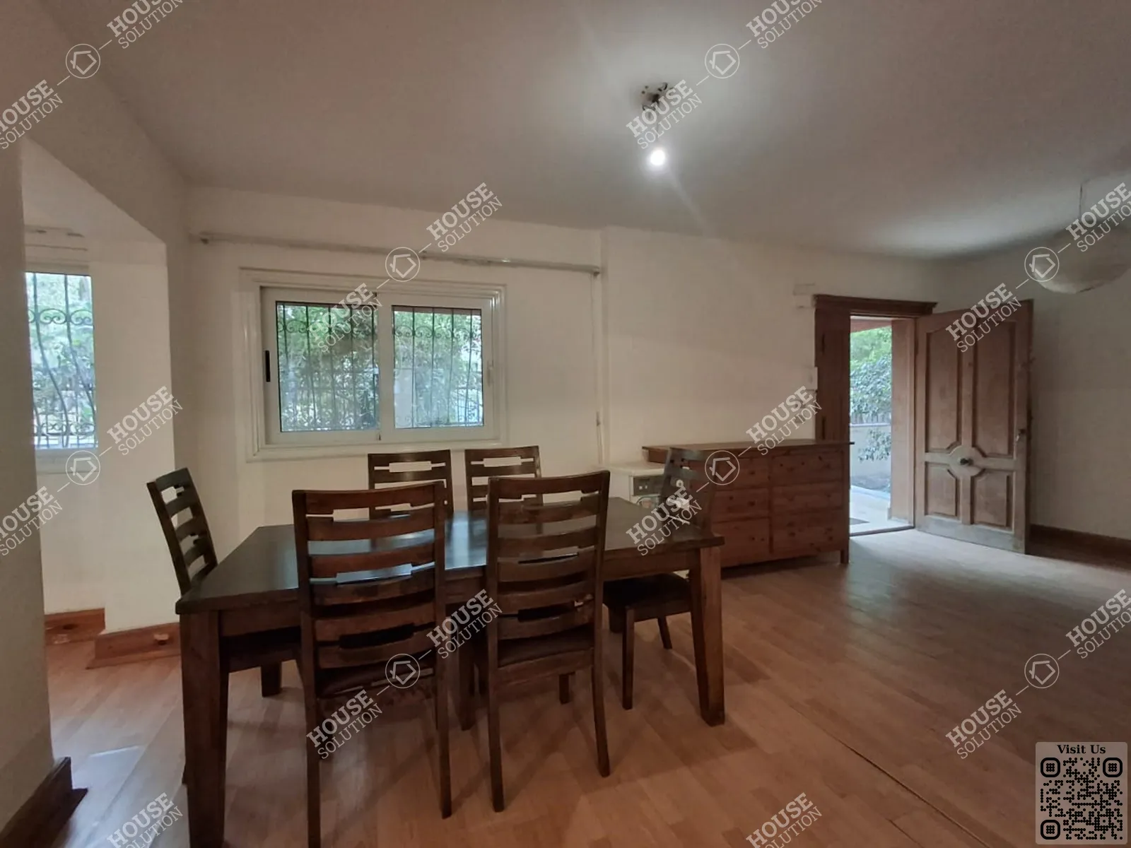 DINING AREA @ Ground Floors For Rent In Maadi Maadi Sarayat Area: 230 m² consists of 3 Bedrooms 3 Bathrooms Semi furnished 5 stars #6066-1