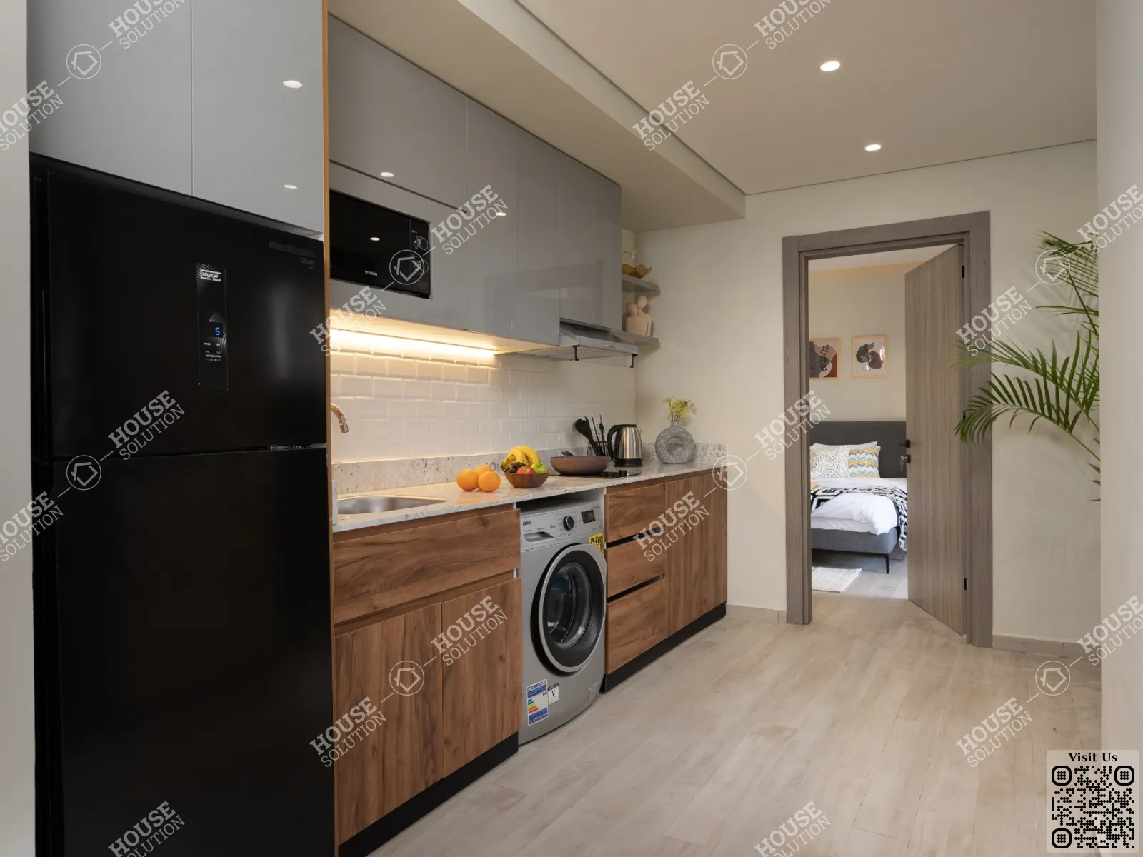 KITCHEN  @ Apartments For Rent In Maadi Maadi Degla Area: 65 m² consists of 1 Bedrooms 1 Bathrooms Modern furnished 5 stars #6070-1
