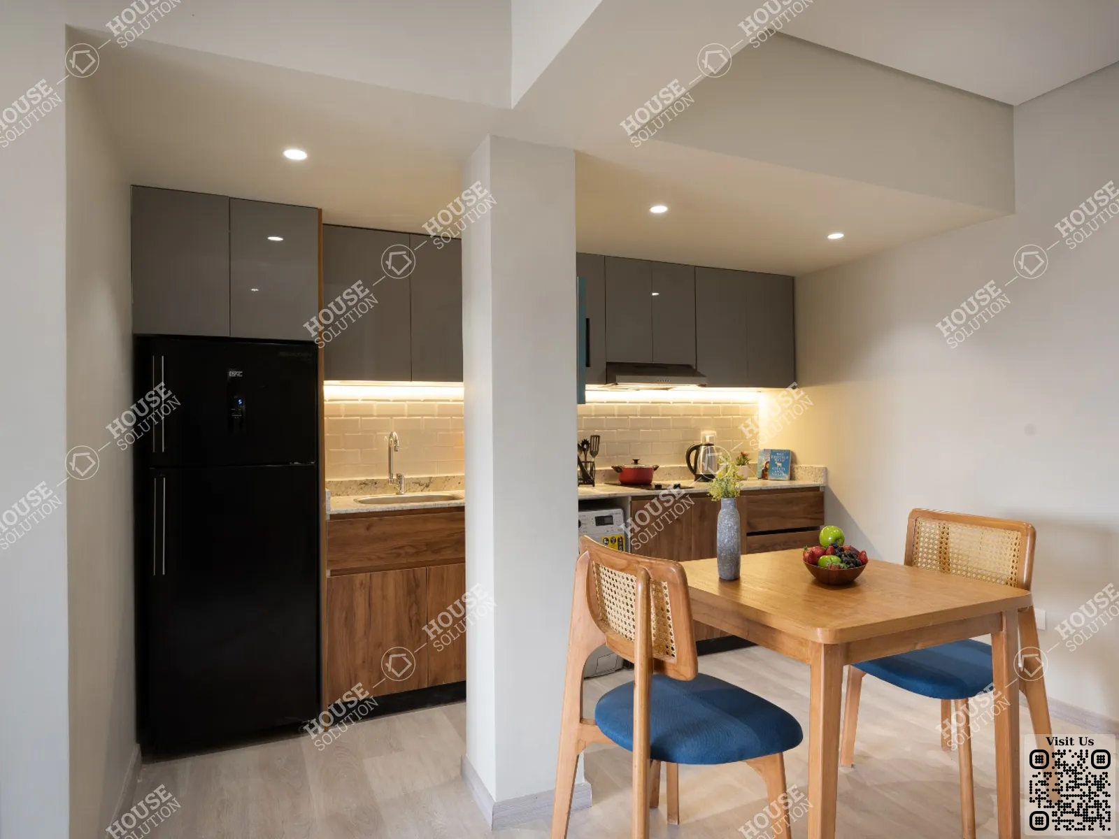 KITCHEN @ Studios For Rent In Maadi Maadi Degla Area: 65 m² consists of 0 Bedrooms 1 Bathrooms Modern furnished 4 stars #6071-1