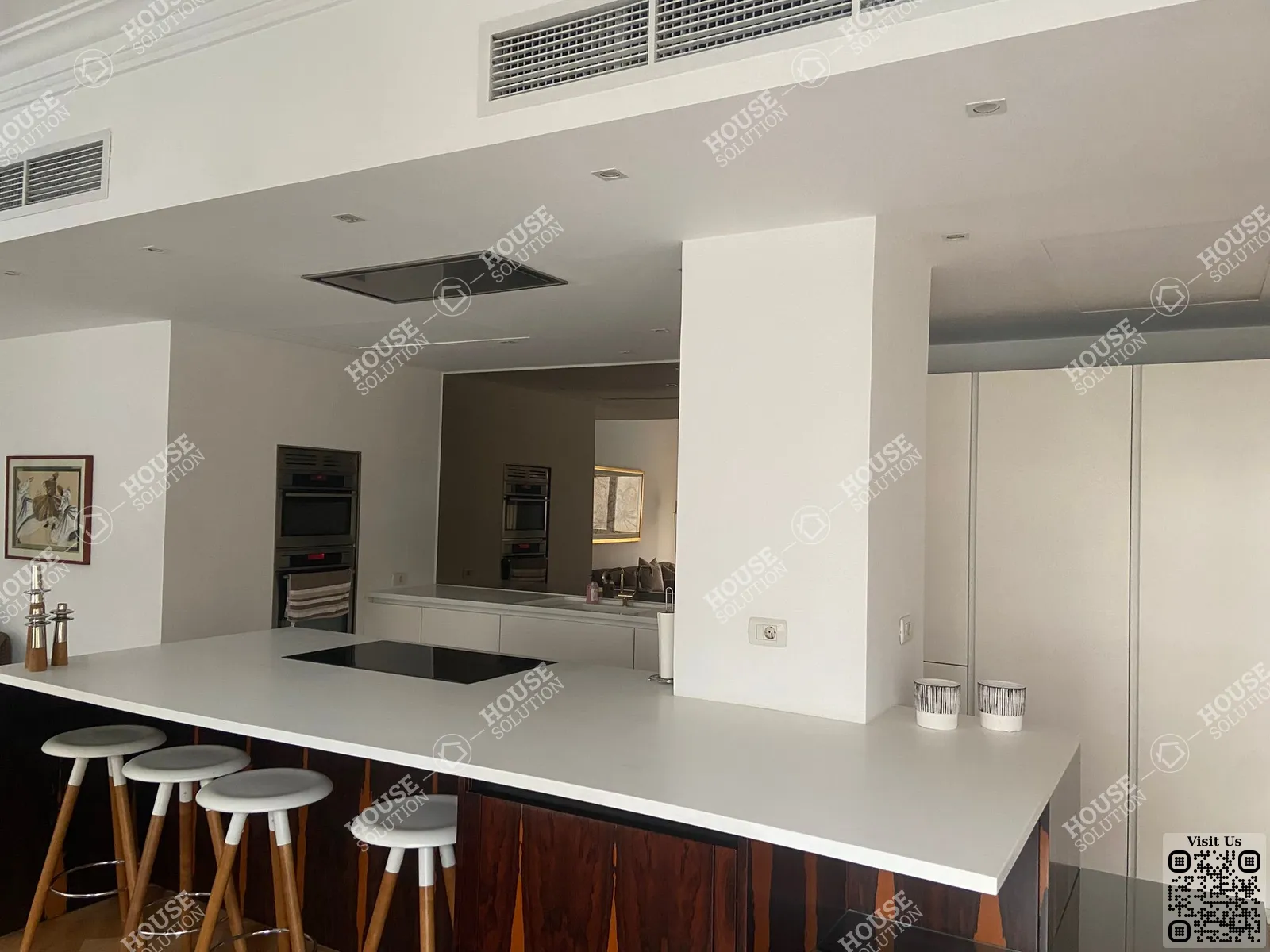 KITCHEN @ Apartments For Rent In Maadi Maadi Sarayat Area: 260 m² consists of 3 Bedrooms 4 Bathrooms Modern furnished 5 stars #6075-2