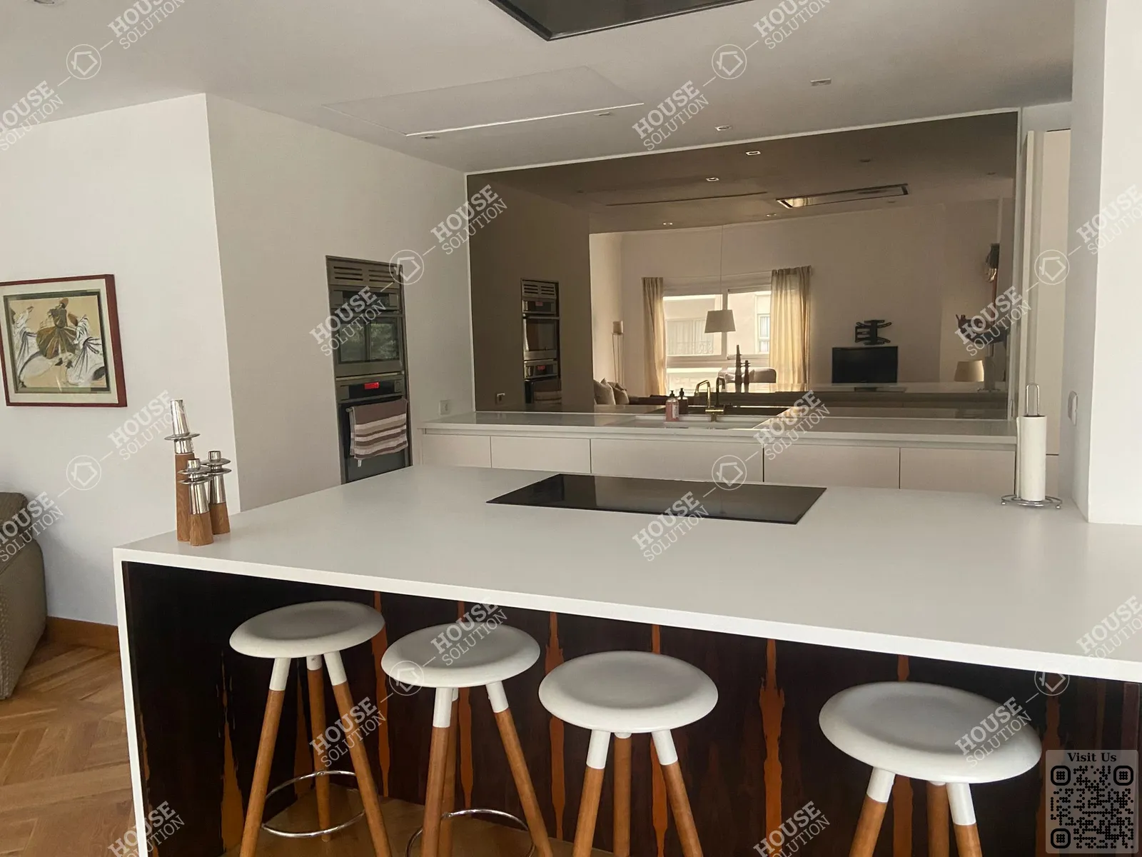 KITCHEN @ Apartments For Rent In Maadi Maadi Sarayat Area: 260 m² consists of 3 Bedrooms 4 Bathrooms Modern furnished 5 stars #6075-1