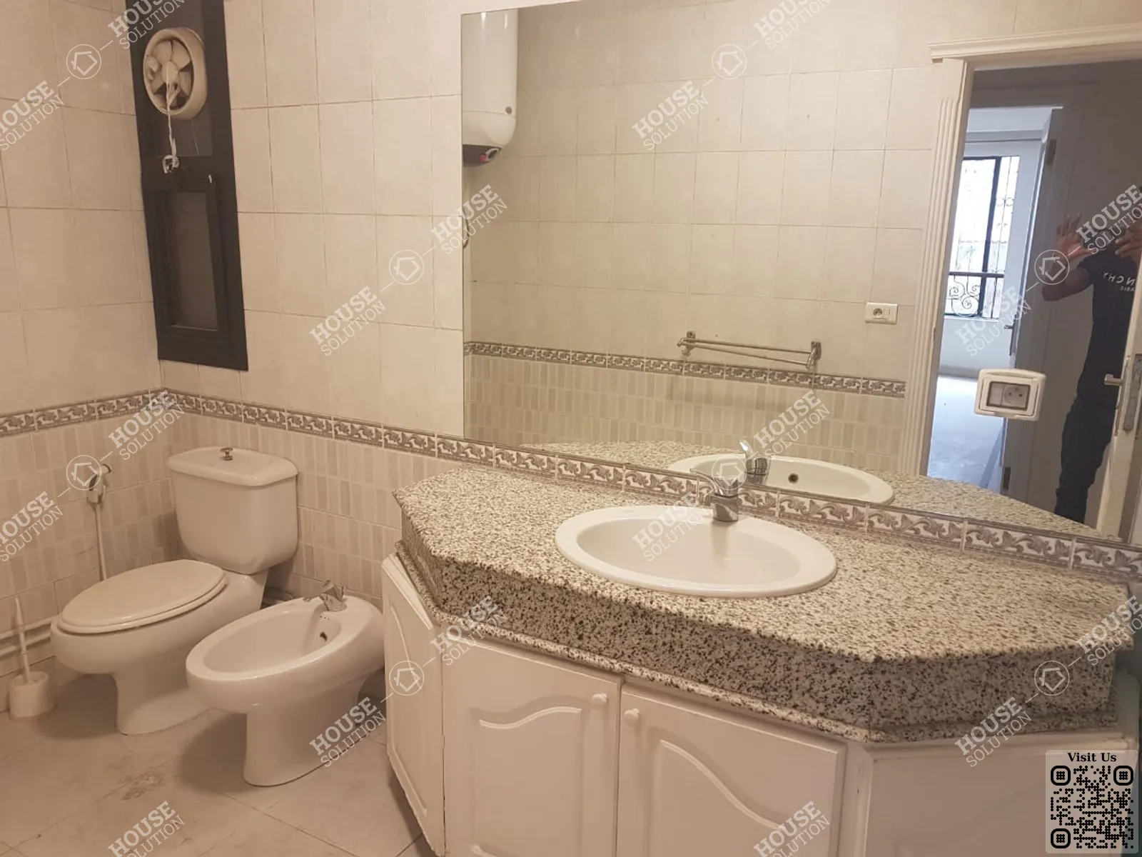 BATHROOM  @ Ground Floors For Rent In Maadi Maadi Sarayat Area: 250 m² consists of 4 Bedrooms 3 Bathrooms Semi furnished 5 stars #6089-2
