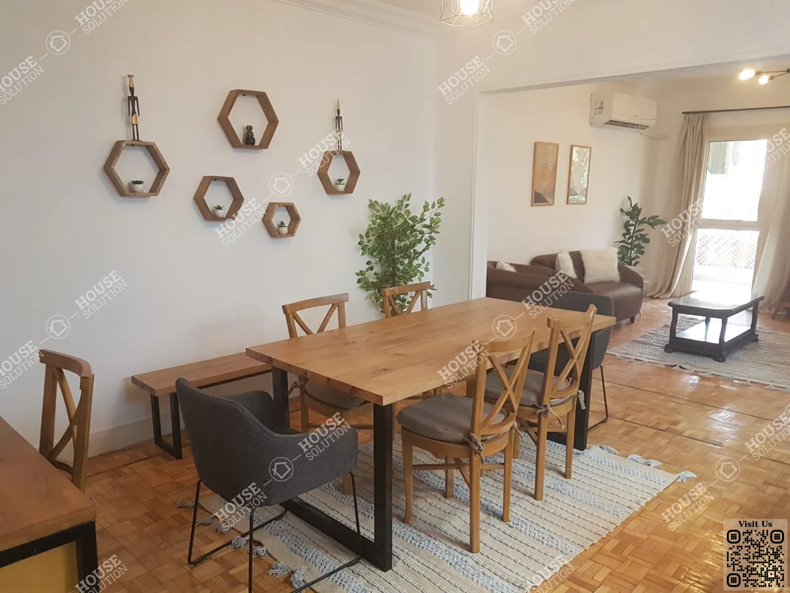 DINING AREA @ Apartments For Rent In Maadi Maadi Sarayat Area: 140 m² consists of 2 Bedrooms 2 Bathrooms Furnished 5 stars #6109-2