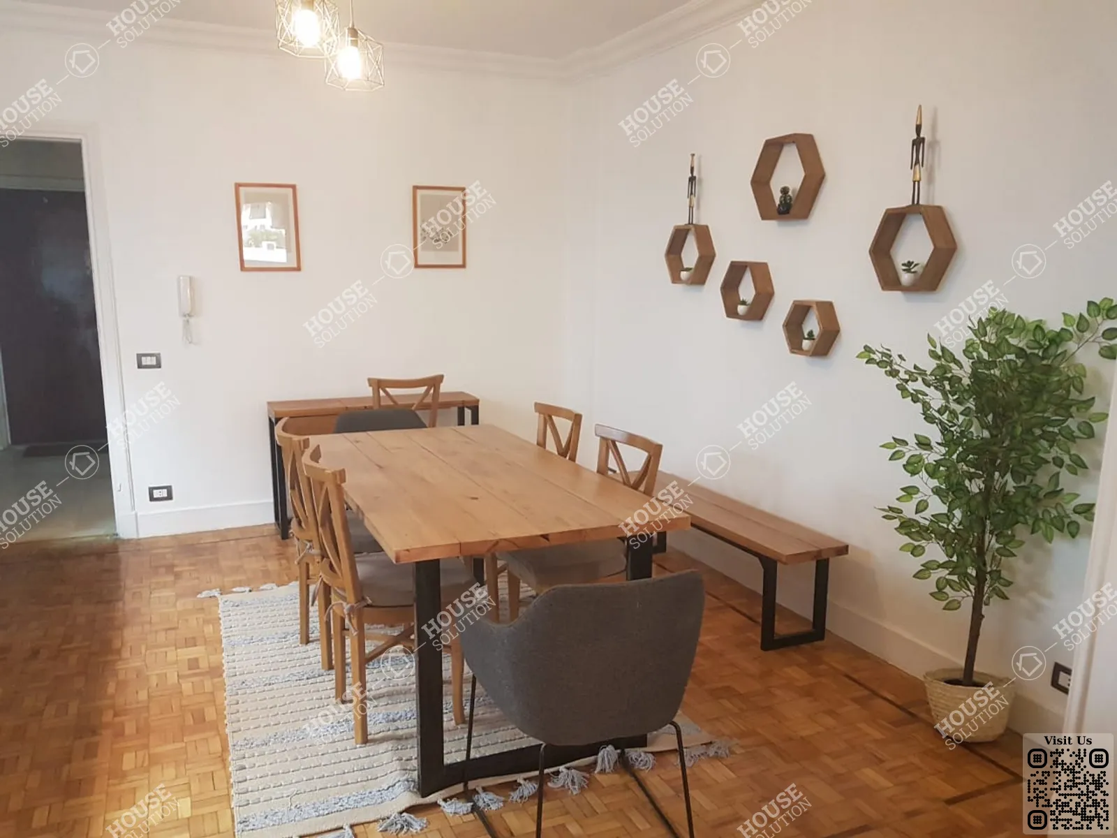 DINING AREA @ Apartments For Rent In Maadi Maadi Sarayat Area: 140 m² consists of 2 Bedrooms 2 Bathrooms Furnished 5 stars #6109-1