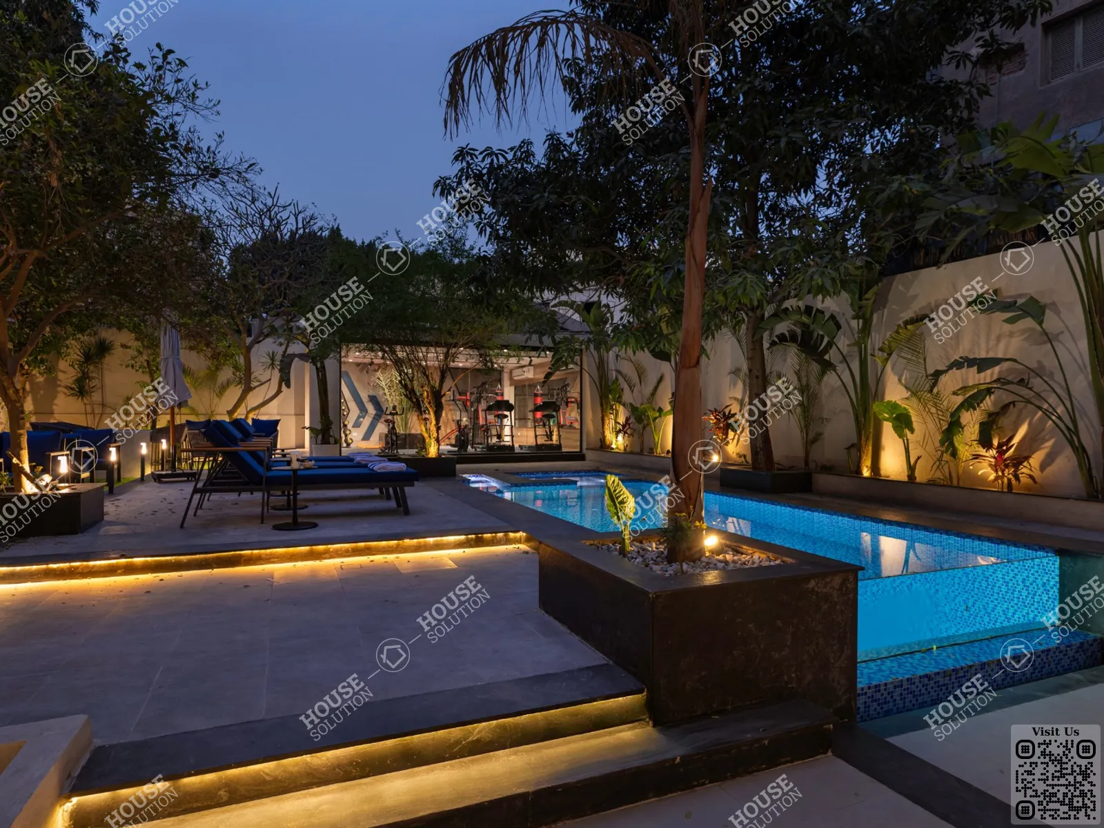 SHARED SWIMMING POOL  @ Studios For Rent In Maadi Maadi Cornishe Area: 65 m² consists of 1 Bedrooms 1 Bathrooms Modern furnished 5 stars #6112-0