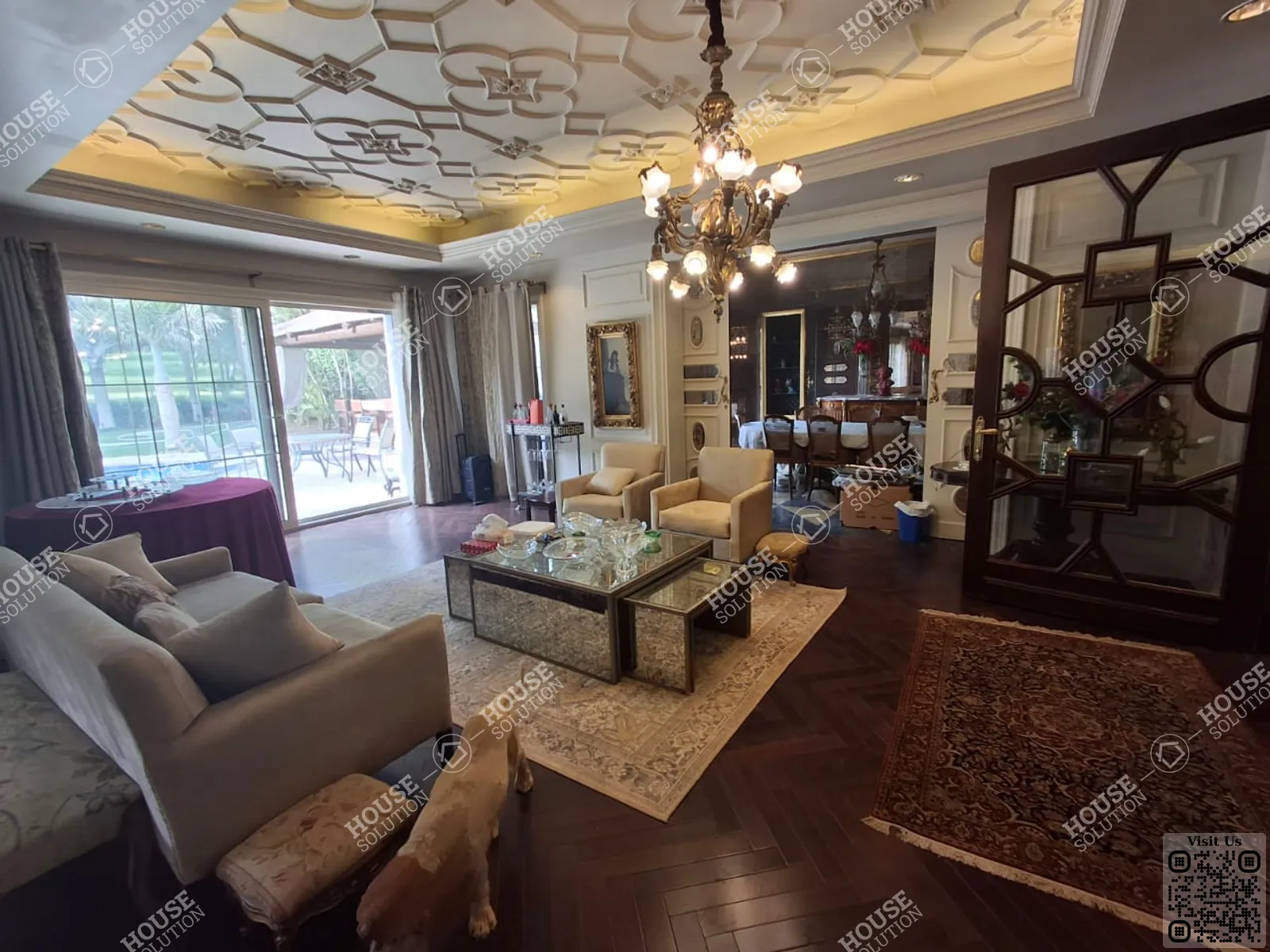 RECEPTION  @ Villas For Rent In Katameya katameya Heights Area: 400 m² consists of 4 Bedrooms 4 Bathrooms Furnished 5 stars #6117-1