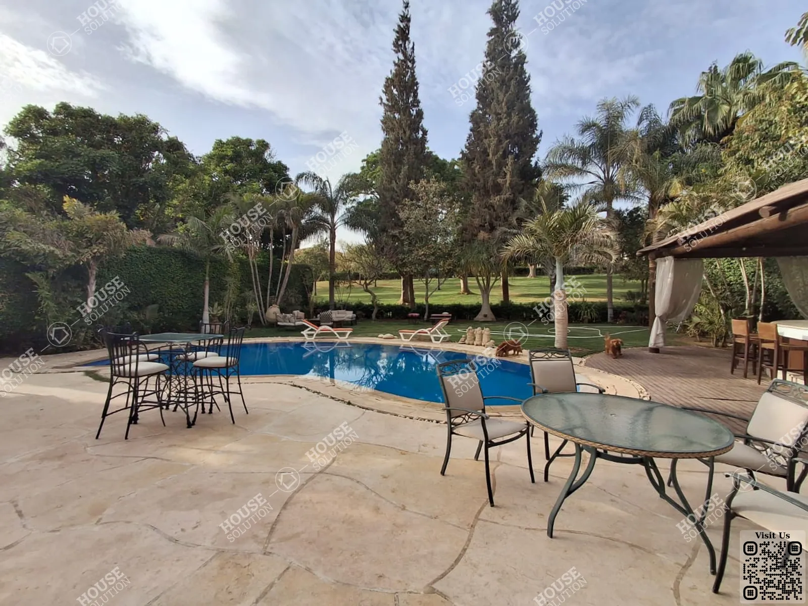 PRIVATE SWIMMING POOL  @ Villas For Rent In Katameya katameya Heights Area: 400 m² consists of 4 Bedrooms 4 Bathrooms Furnished 5 stars #6117-0