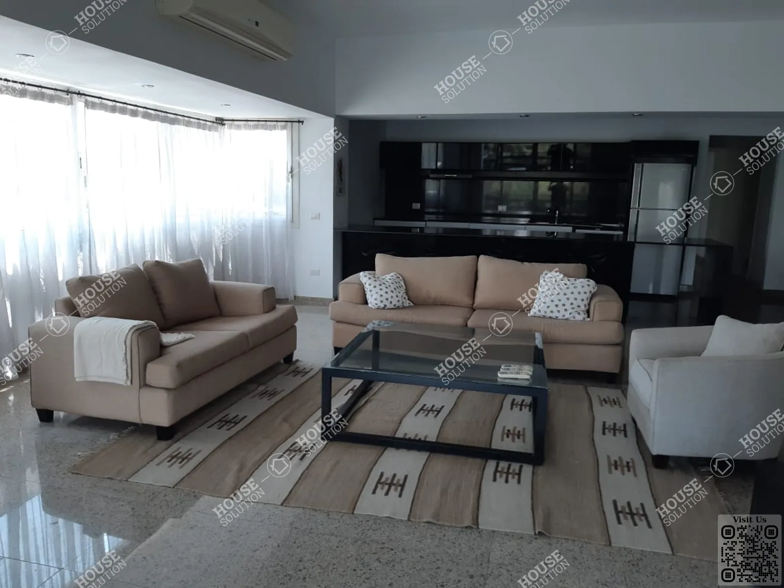 RECEPTION  @ Apartments For Rent In Maadi Maadi Sarayat Area: 230 m² consists of 3 Bedrooms 3 Bathrooms Furnished 5 stars #6118-0