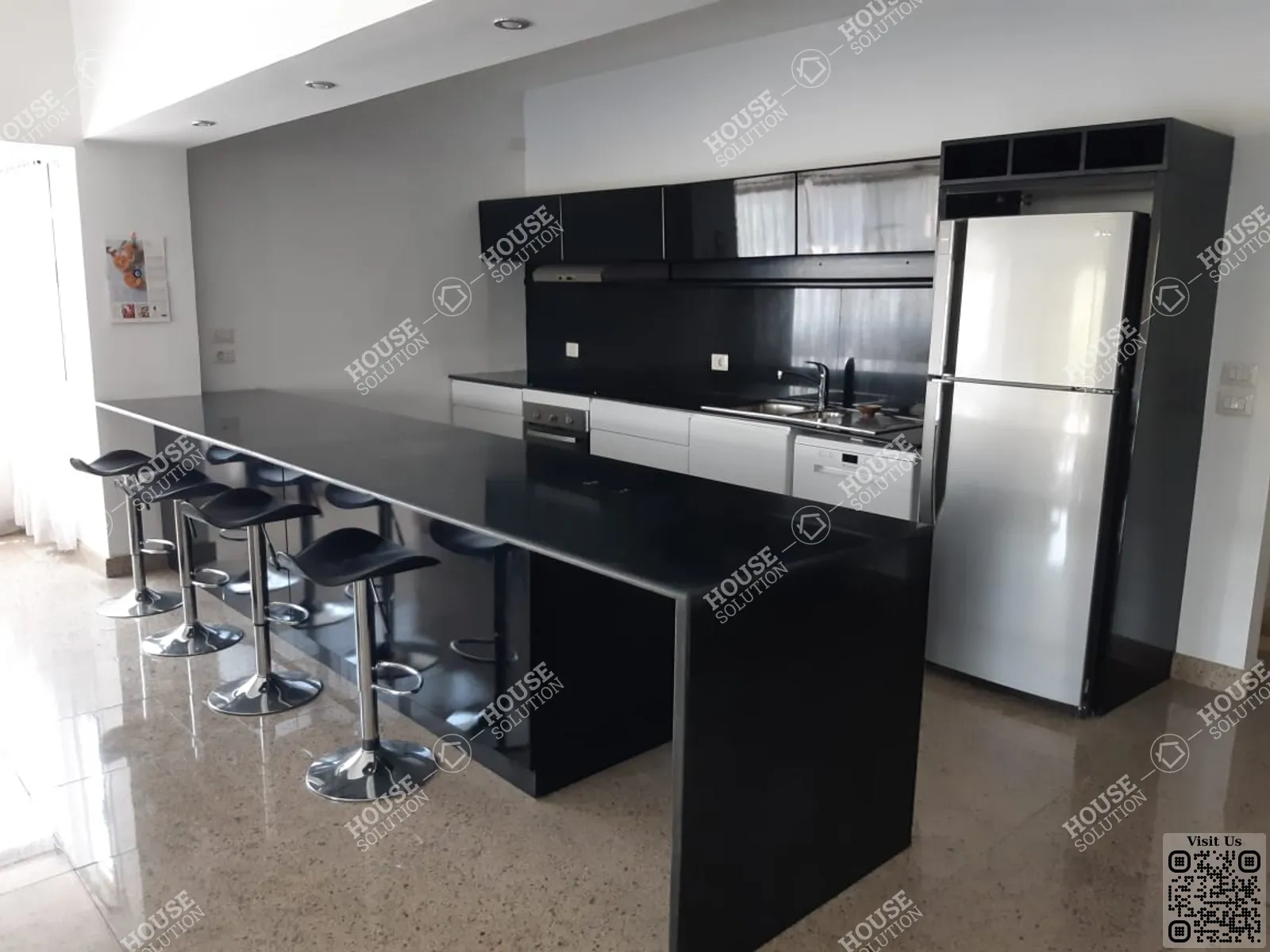 KITCHEN @ Apartments For Rent In Maadi Maadi Sarayat Area: 230 m² consists of 3 Bedrooms 3 Bathrooms Furnished 5 stars #6118-1