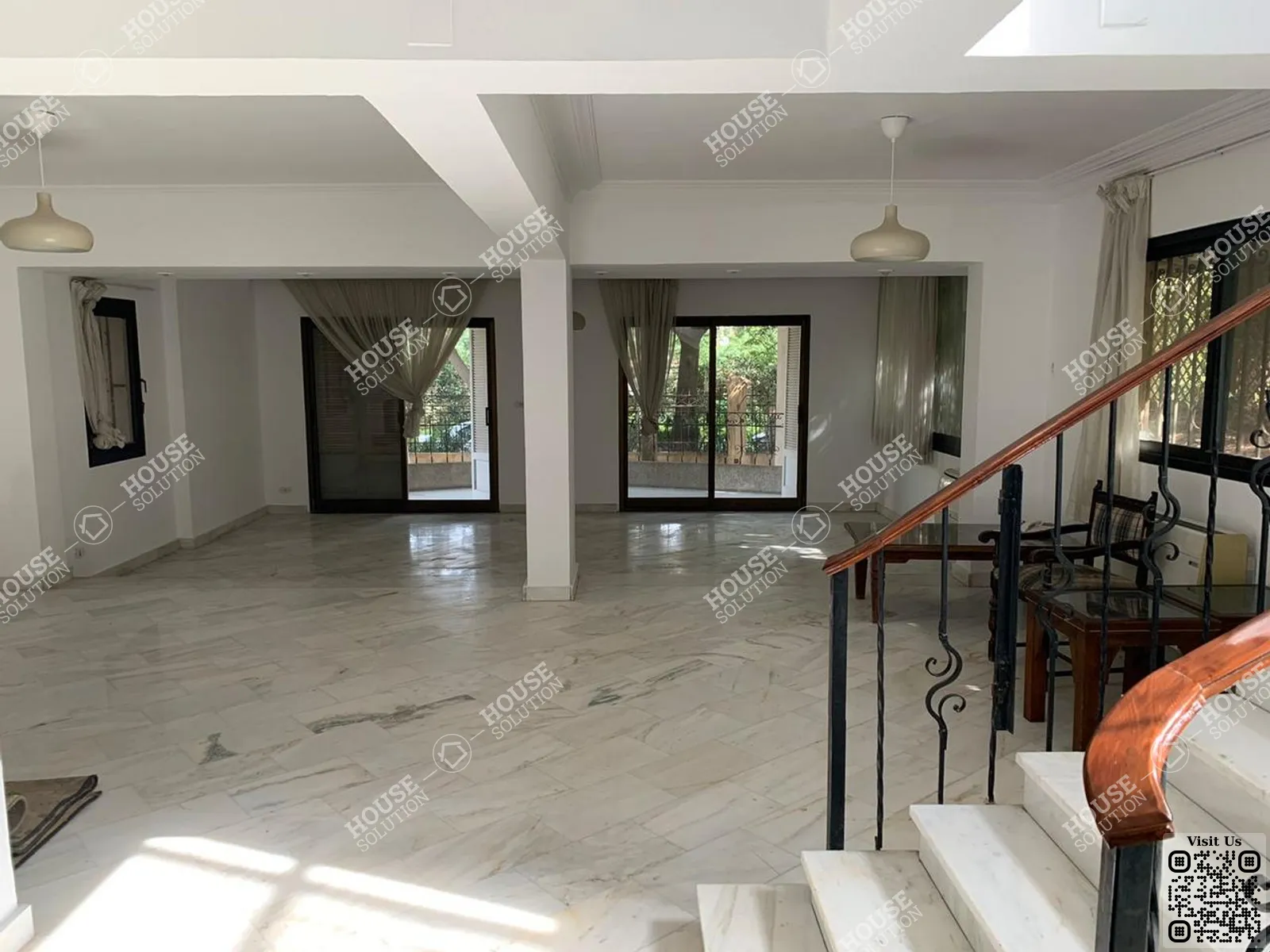 RECEPTION  @ Ground Floors For Rent In Maadi Maadi Sarayat Area: 280 m² consists of 5 Bedrooms 4 Bathrooms Semi furnished 5 stars #6119-2