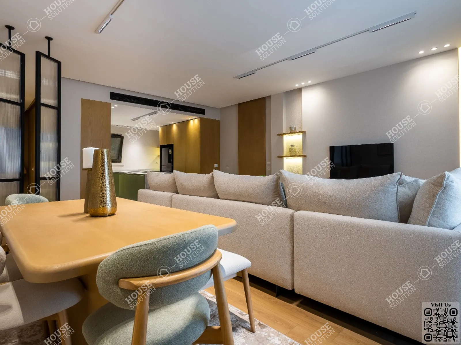 RECEPTION @ Apartments For Rent In New Cairo Lake View Area: 160 m² consists of 2 Bedrooms 2 Bathrooms Modern furnished 1 stars #6120-2