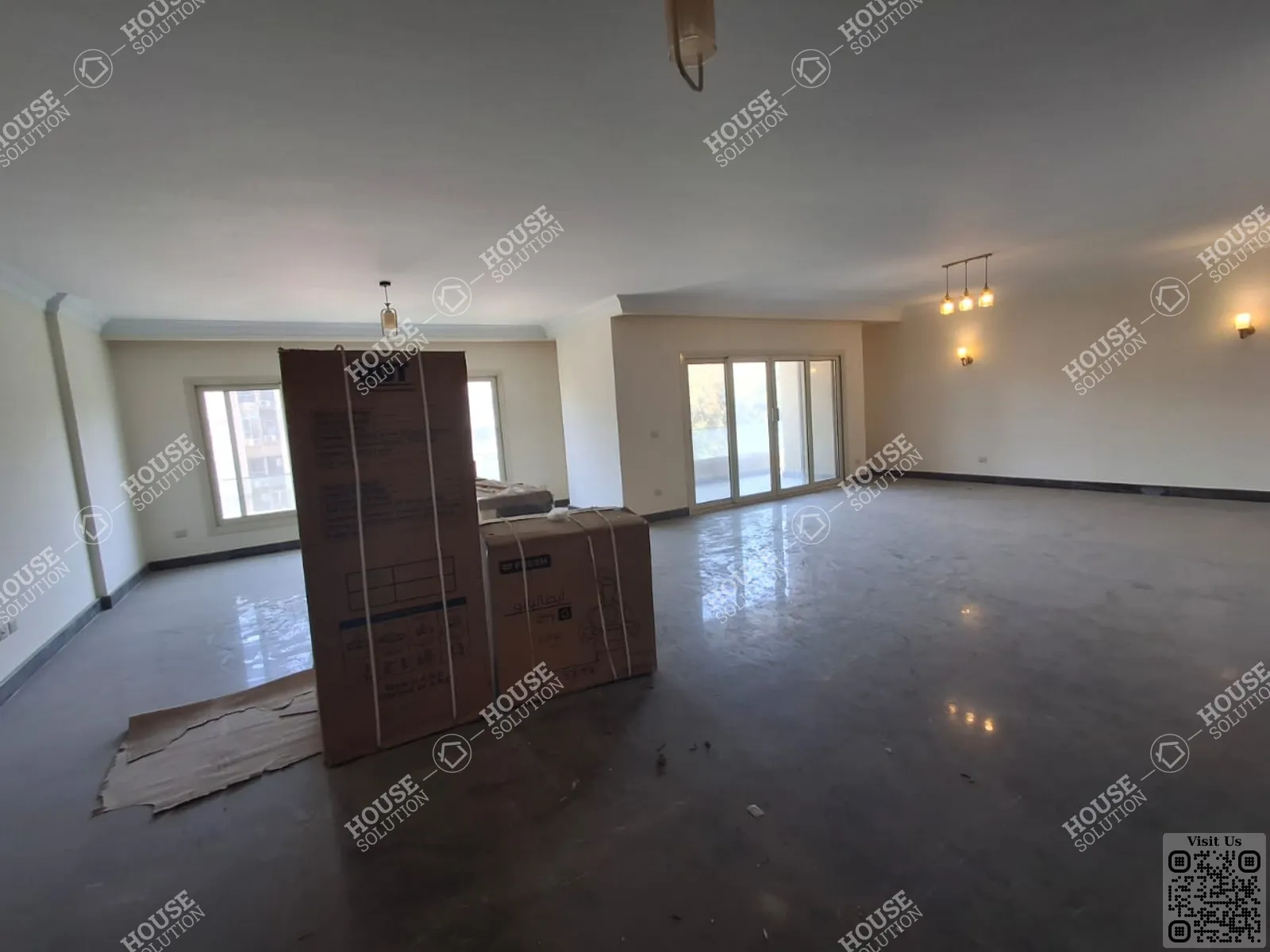 غرفة الاستقبال	 @ رووف للإيجار في المعادي سرايات المعادي مساحة: 380 م² تتكون من 5 غرفة 5 حمام نصف مفروش 5 نجوم #6122-1