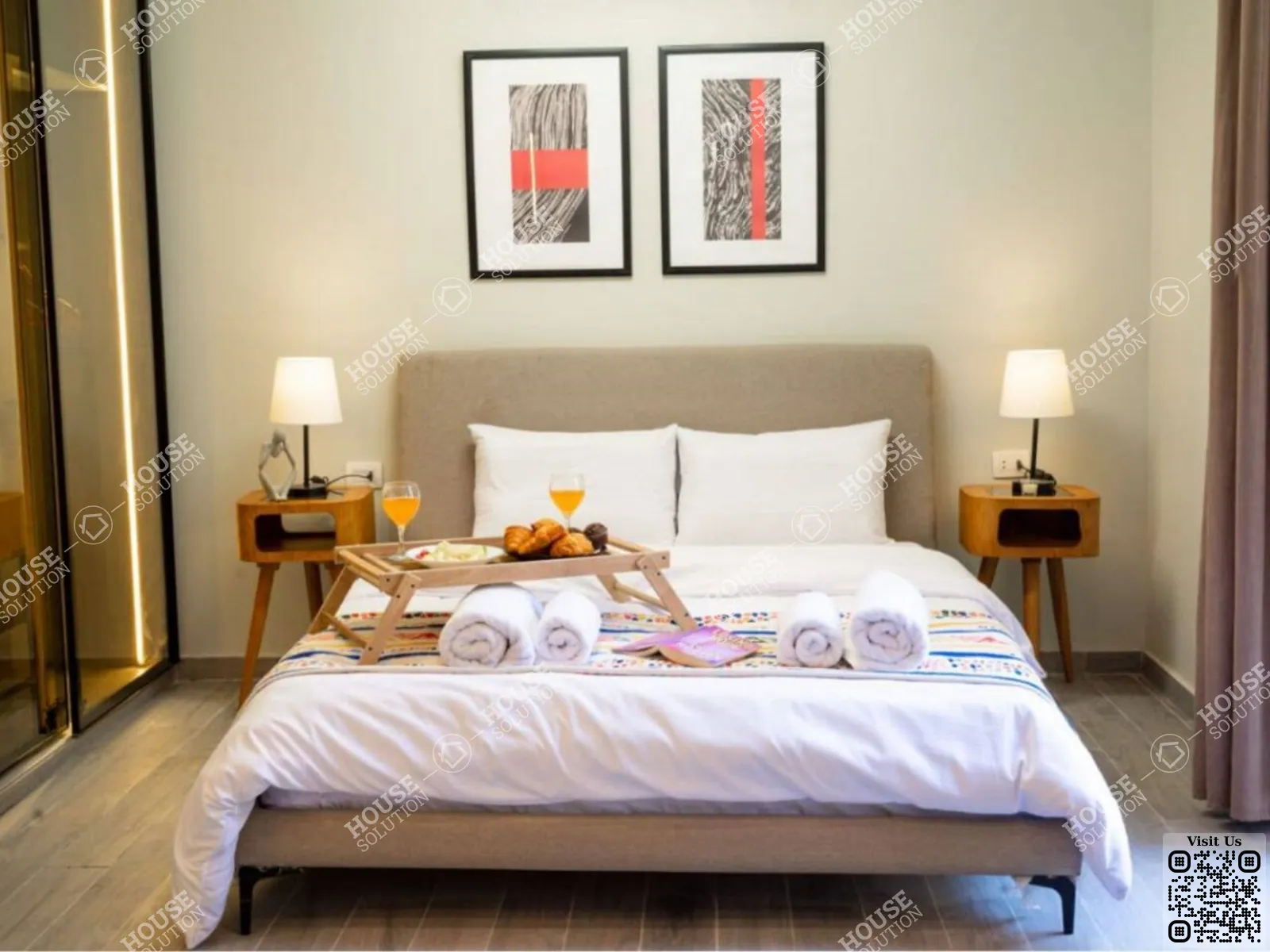 BEDROOM @ Studios For Rent In Maadi Maadi Degla Area: 70 m² consists of 1 Bedrooms 1 Bathrooms Modern furnished 5 stars #6125-1