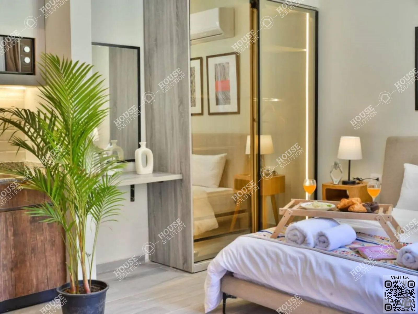 BEDROOM @ Studios For Rent In Maadi Maadi Degla Area: 70 m² consists of 1 Bedrooms 1 Bathrooms Modern furnished 5 stars #6125-0