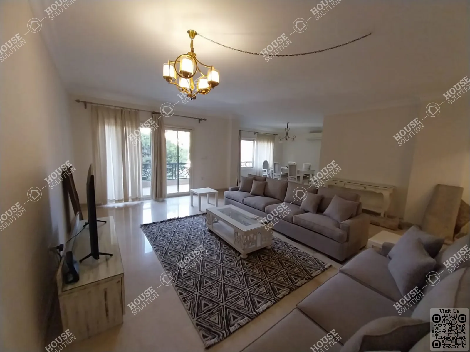 غرفة الاستقبال	 @ شقق للإيجار في المعادي سرايات المعادي مساحة: 170 م² تتكون من 3 غرفة 3 حمام مفروش 5 نجوم #6128-0