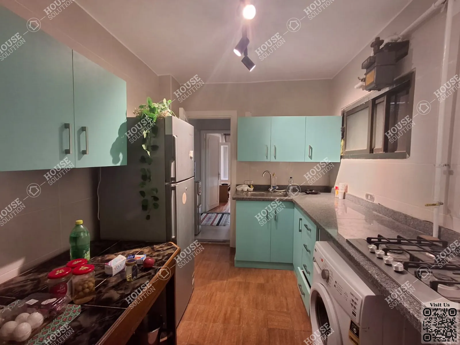 KITCHEN  @ Apartments For Rent In Maadi Maadi Sarayat Area: 140 m² consists of 2 Bedrooms 2 Bathrooms Furnished 5 stars #6129-1