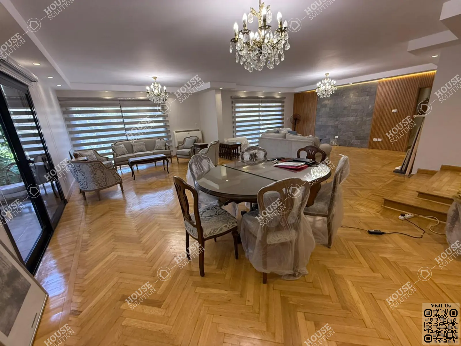 DINING AREA @ Apartments For Rent In Maadi Maadi Sarayat Area: 170 m² consists of 3 Bedrooms 3 Bathrooms Modern furnished 5 stars #6133-1