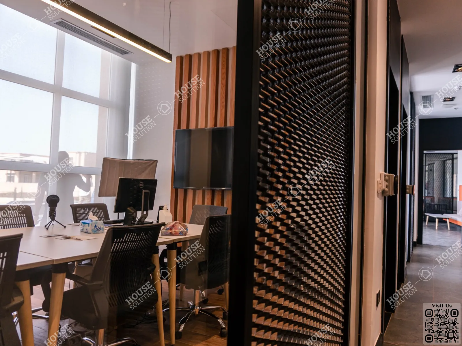 OFFICE ROOM @ Office spaces For Rent In New Cairo Water Way Area: 120 m² consists of 3 Bedrooms 3 Bathrooms Modern furnished 5 stars #6145-2