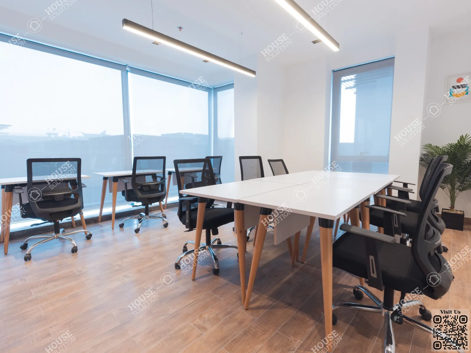 OFFICE ROOM @ Office spaces For Rent In New Cairo Water Way Area: 120 m² consists of 3 Bedrooms 3 Bathrooms Modern furnished 5 stars #6146-1