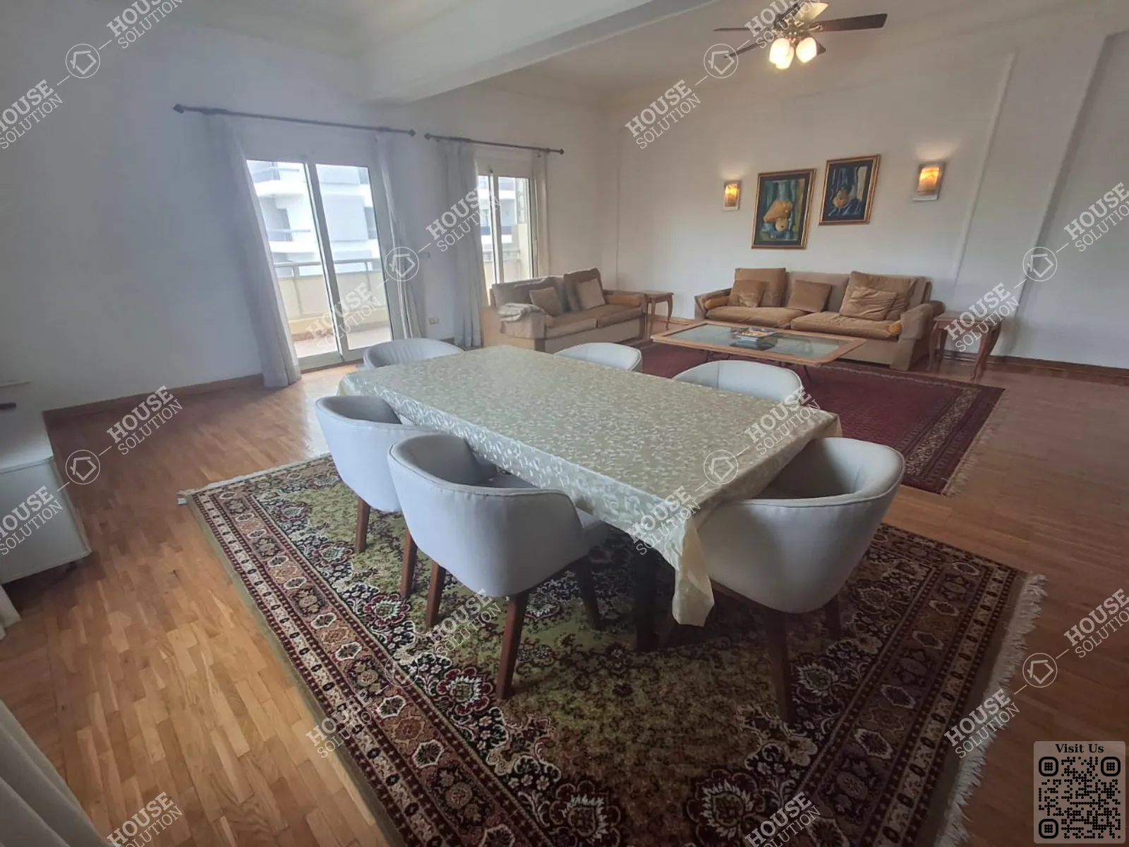 DINING AREA @ Apartments For Rent In Maadi Maadi Sarayat Area: 170 m² consists of 3 Bedrooms 3 Bathrooms Furnished 5 stars #6160-2