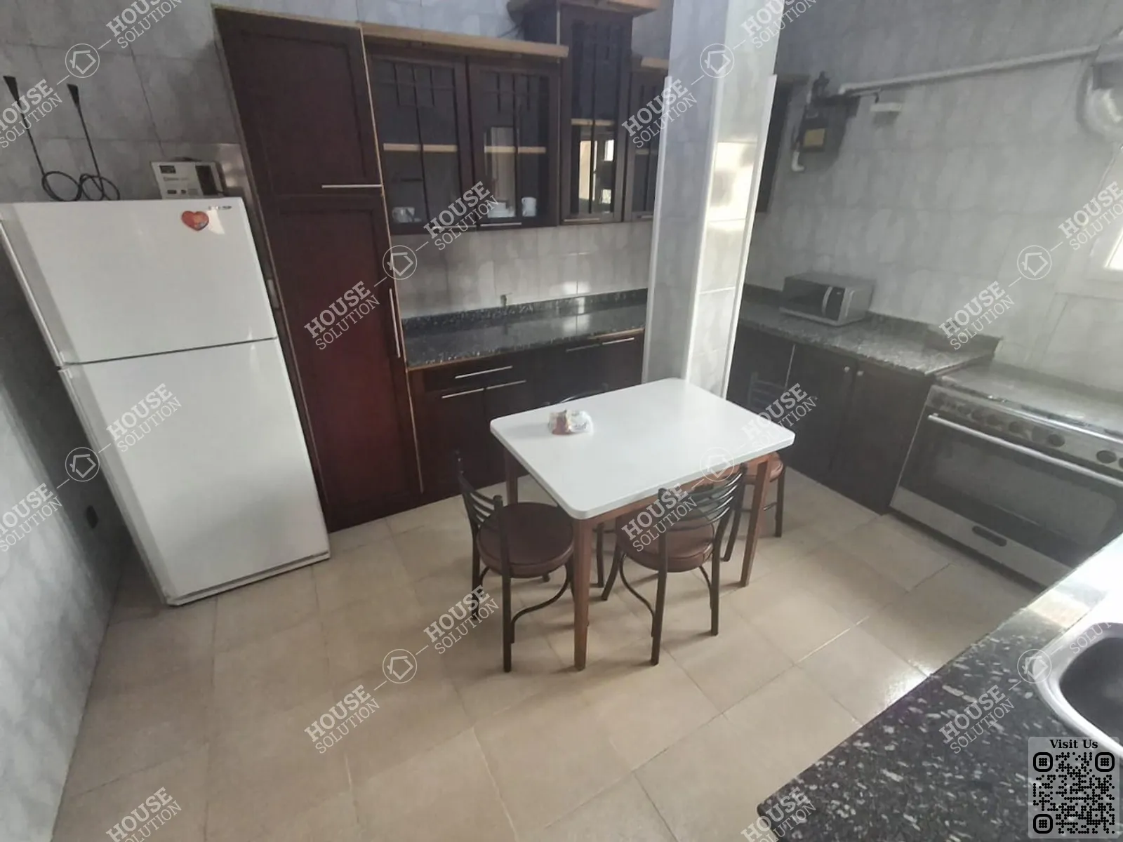 KITCHEN  @ Apartments For Rent In Maadi Maadi Sarayat Area: 170 m² consists of 3 Bedrooms 3 Bathrooms Furnished 5 stars #6160-1