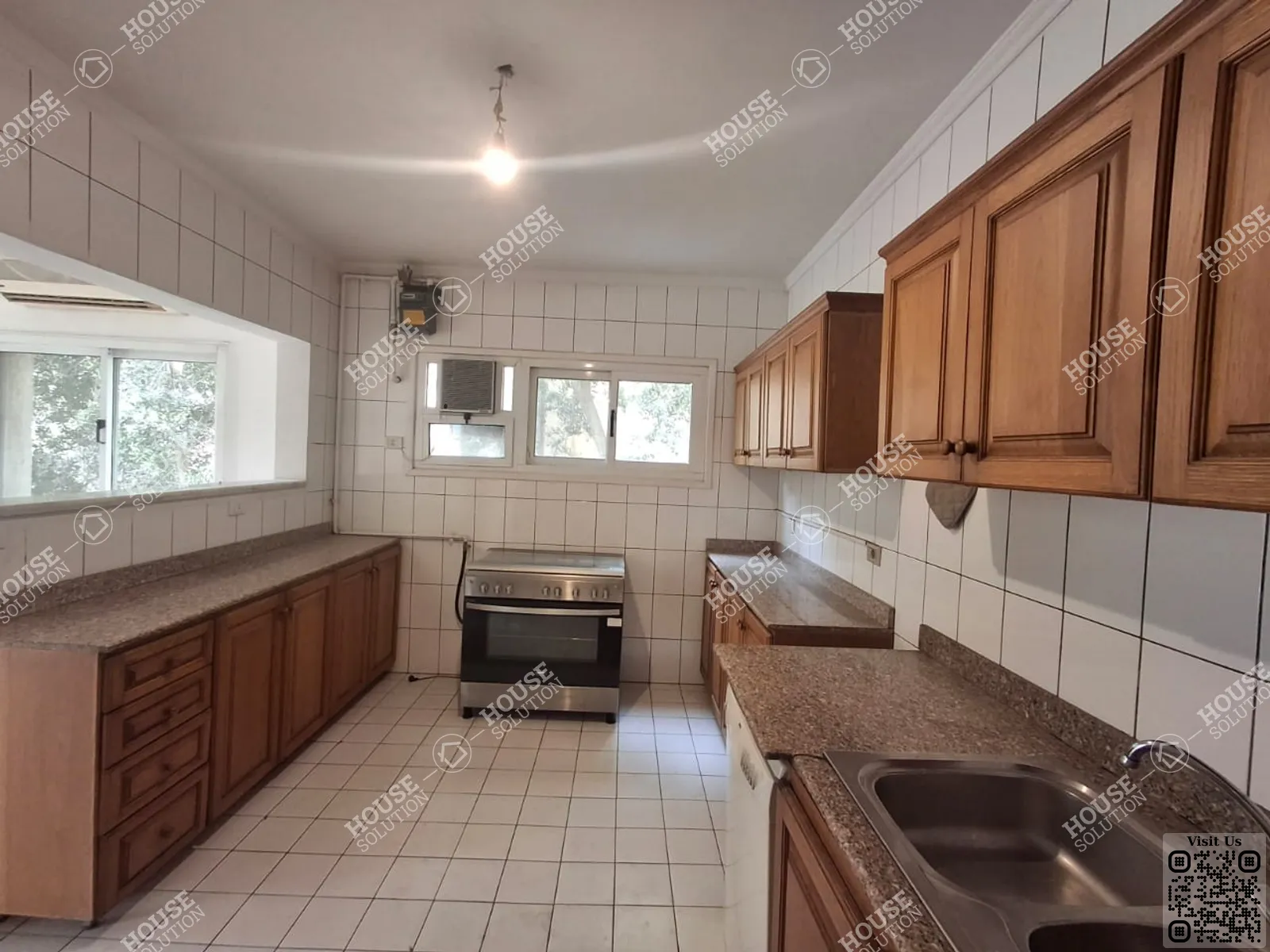 KITCHEN  @ Apartments For Rent In Maadi Maadi Sarayat Area: 160 m² consists of 3 Bedrooms 2 Bathrooms Semi furnished 5 stars #6164-2
