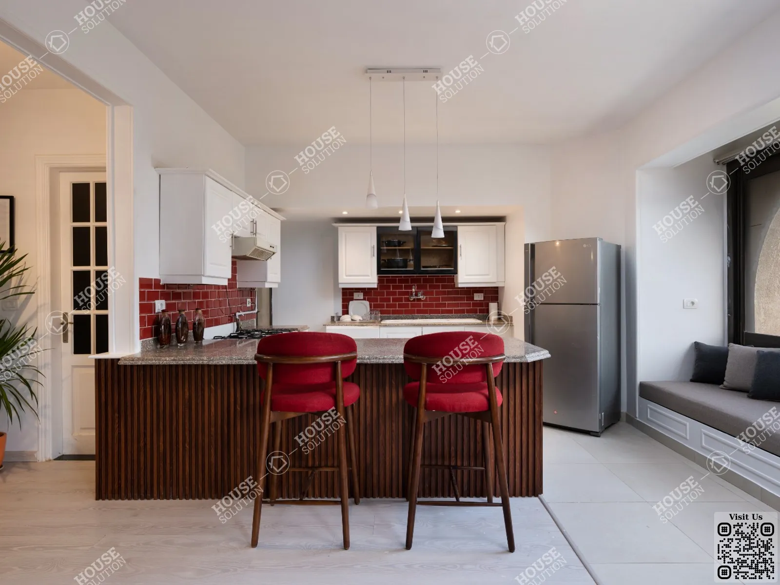 KITCHEN  @ Apartments For Rent In Maadi Maadi Degla Area: 160 m² consists of 3 Bedrooms 2 Bathrooms Modern furnished 5 stars #6168-1