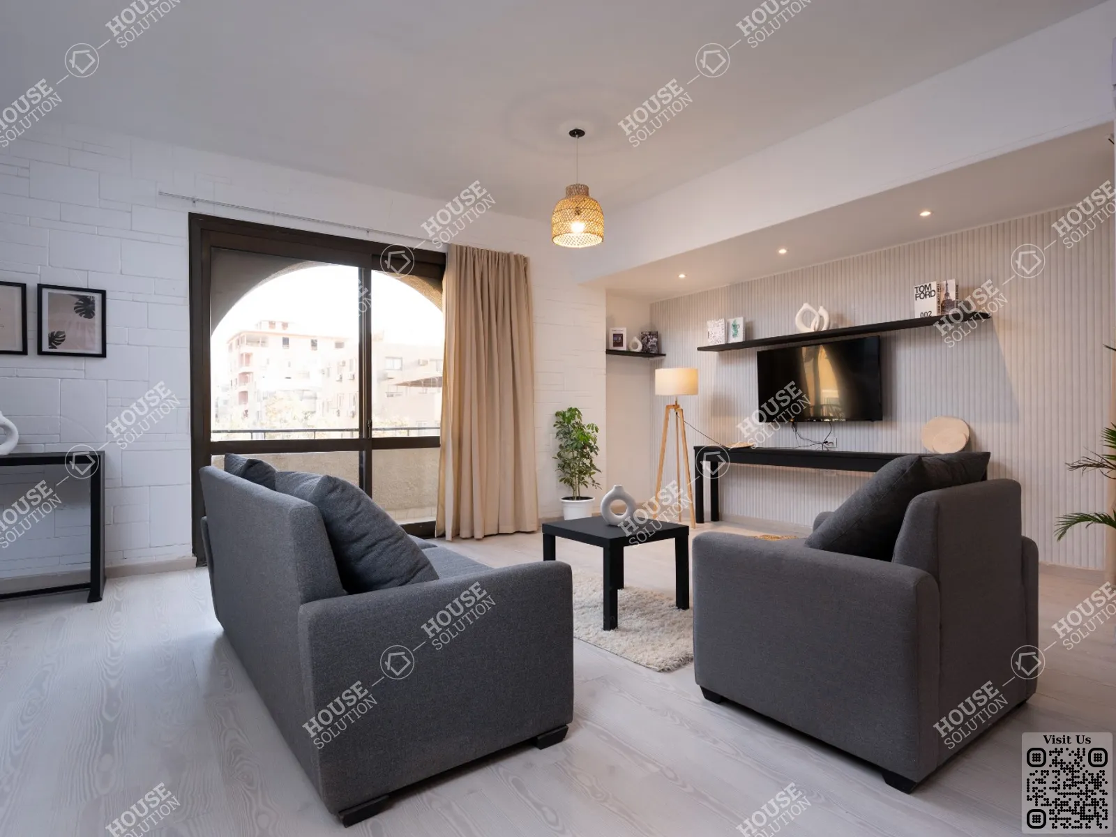 LIVING AREA  @ Apartments For Rent In Maadi Maadi Degla Area: 160 m² consists of 3 Bedrooms 2 Bathrooms Modern furnished 5 stars #6168-0