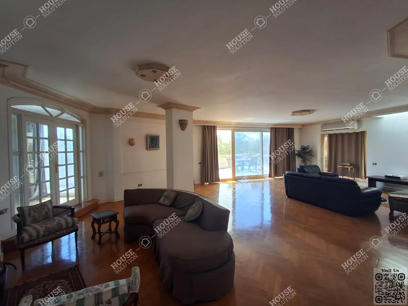 RECEPTION  @ Penthouses For Rent In Maadi Maadi Sarayat Area: 280 m² consists of 4 Bedrooms 4 Bathrooms Semi furnished 5 stars #6169-1