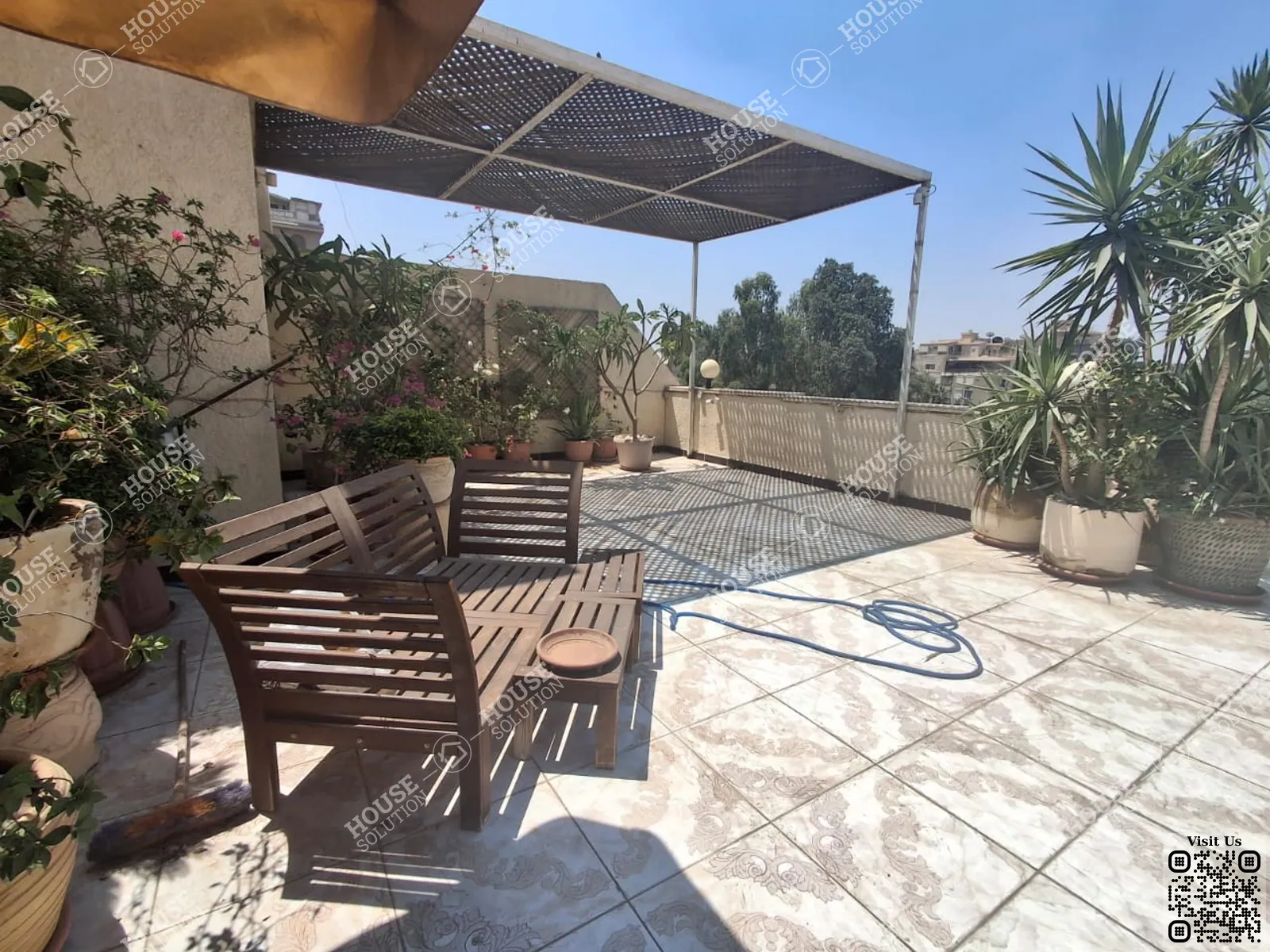 TERRACE  @ Penthouses For Rent In Maadi Maadi Sarayat Area: 180 m² consists of 3 Bedrooms 3 Bathrooms Furnished 5 stars #6170-0