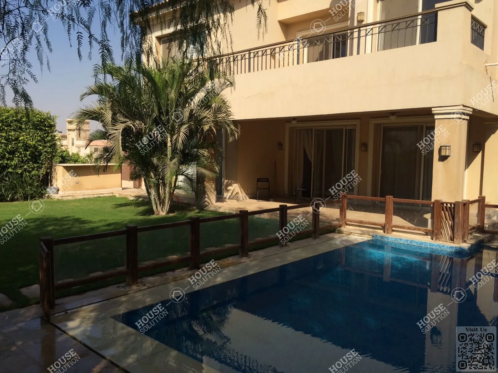 PRIVATE GARDEN  @ Villas For Rent In New Cairo Lake View Area: 350 m² consists of 6 Bedrooms 6 Bathrooms Semi furnished 1 stars #6172-0