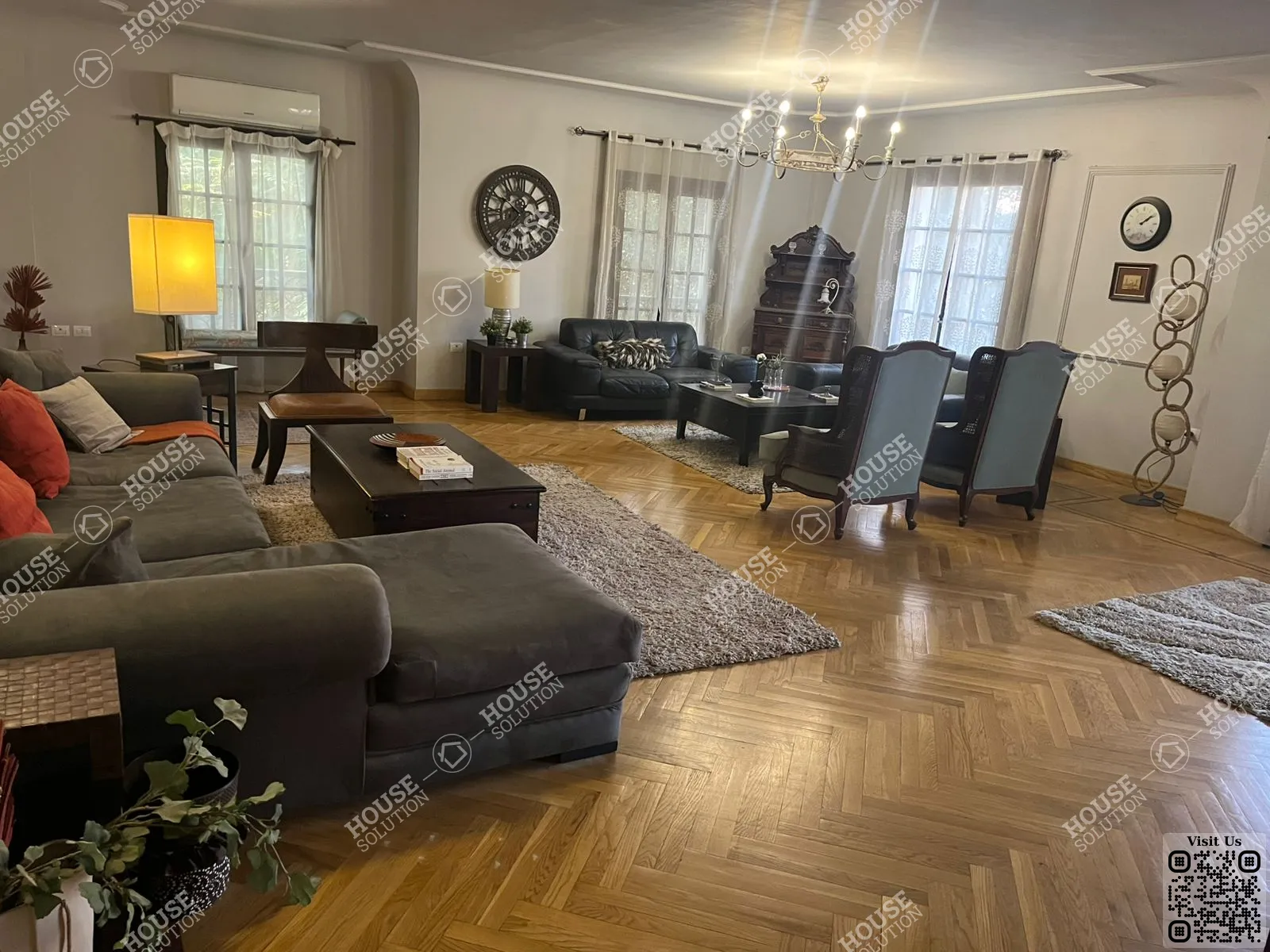 RECEPTION  @ Apartments For Rent In Katameya West Golf Area: 180 m² consists of 3 Bedrooms 3 Bathrooms Modern furnished 5 stars #6174-1