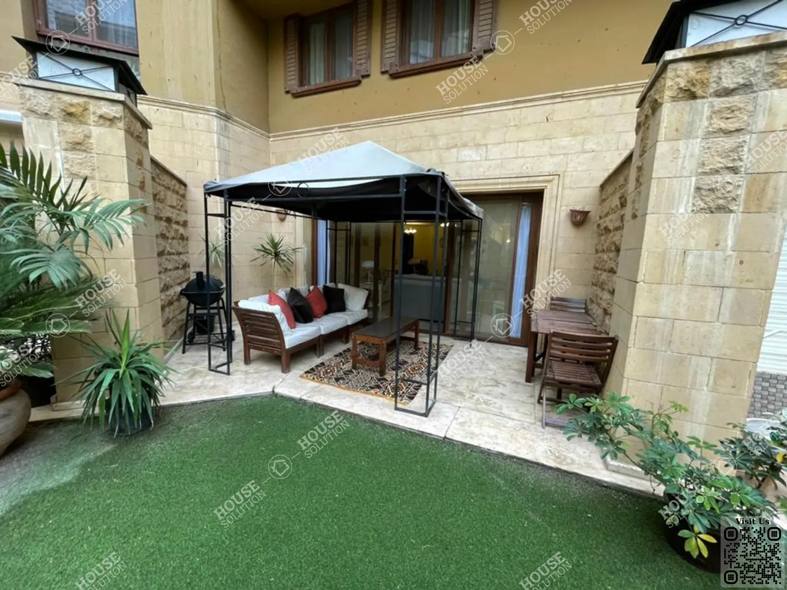 حديقة خاصة	 @ دور ارضي للإيجار في المعادي سرايات المعادي مساحة: 250 م² تتكون من 4 غرفة 4 حمام مفروش 5 نجوم #6176-0