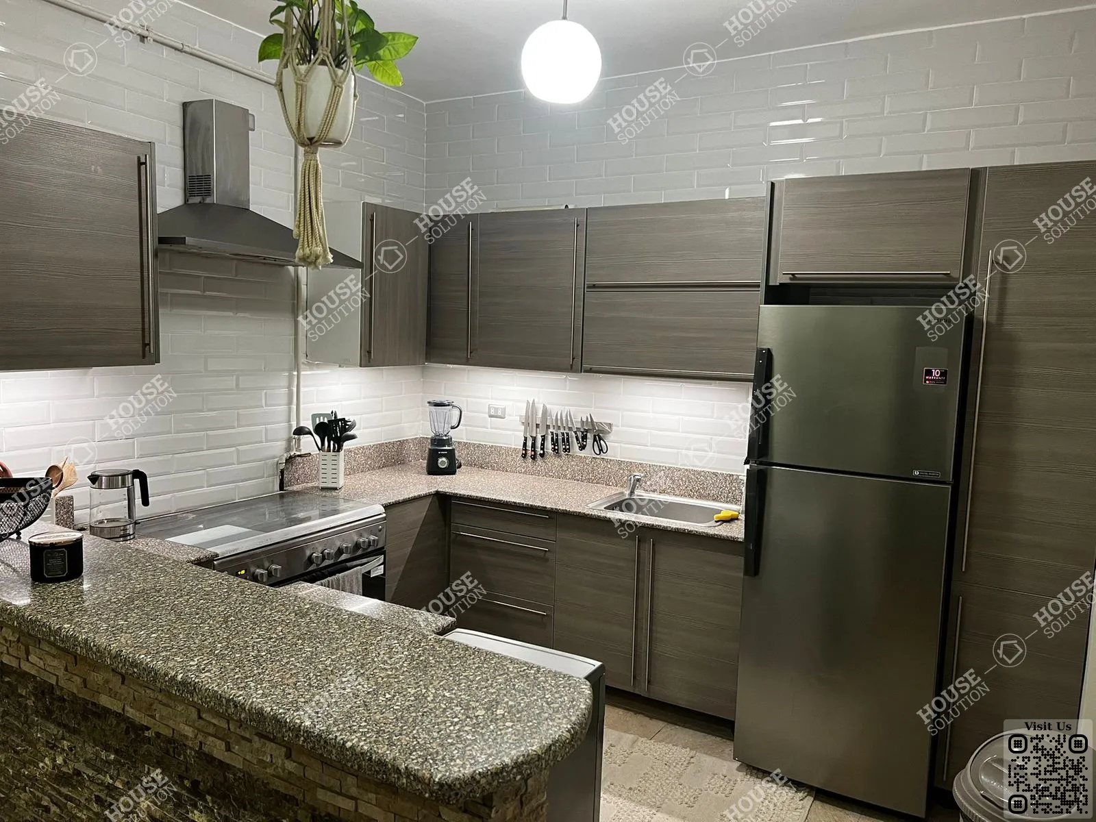 KITCHEN  @ Apartments For Rent In Maadi Maadi Sarayat Area: 140 m² consists of 2 Bedrooms 2 Bathrooms Modern furnished 5 stars #6179-2