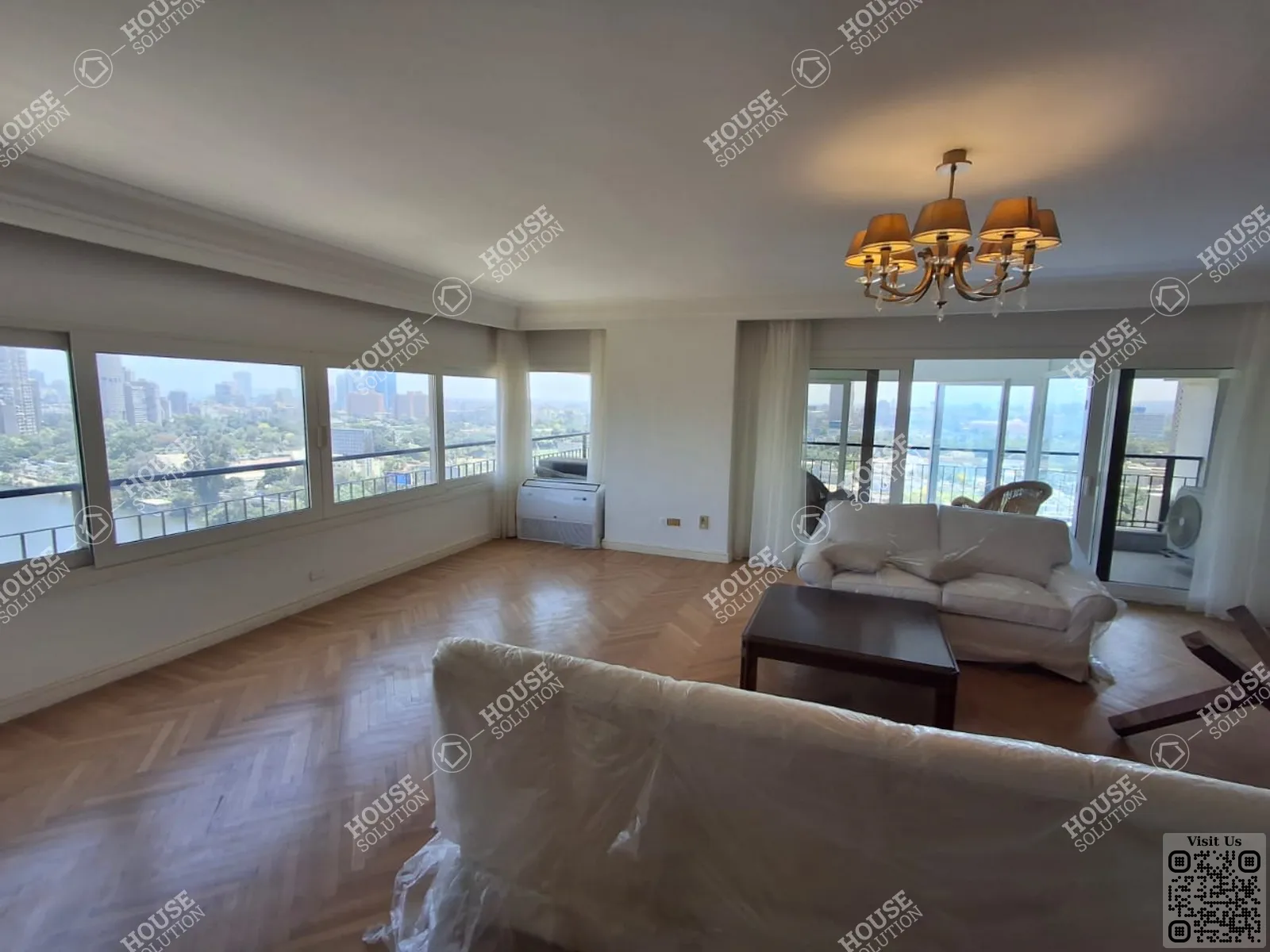 غرفة الاستقبال	 @ شقق للإيجار في العجوزه كورنيش العجوزه مساحة: 300 م² تتكون من 3 غرفة 3 حمام مفروش مودرن 1 نجوم #6180-1