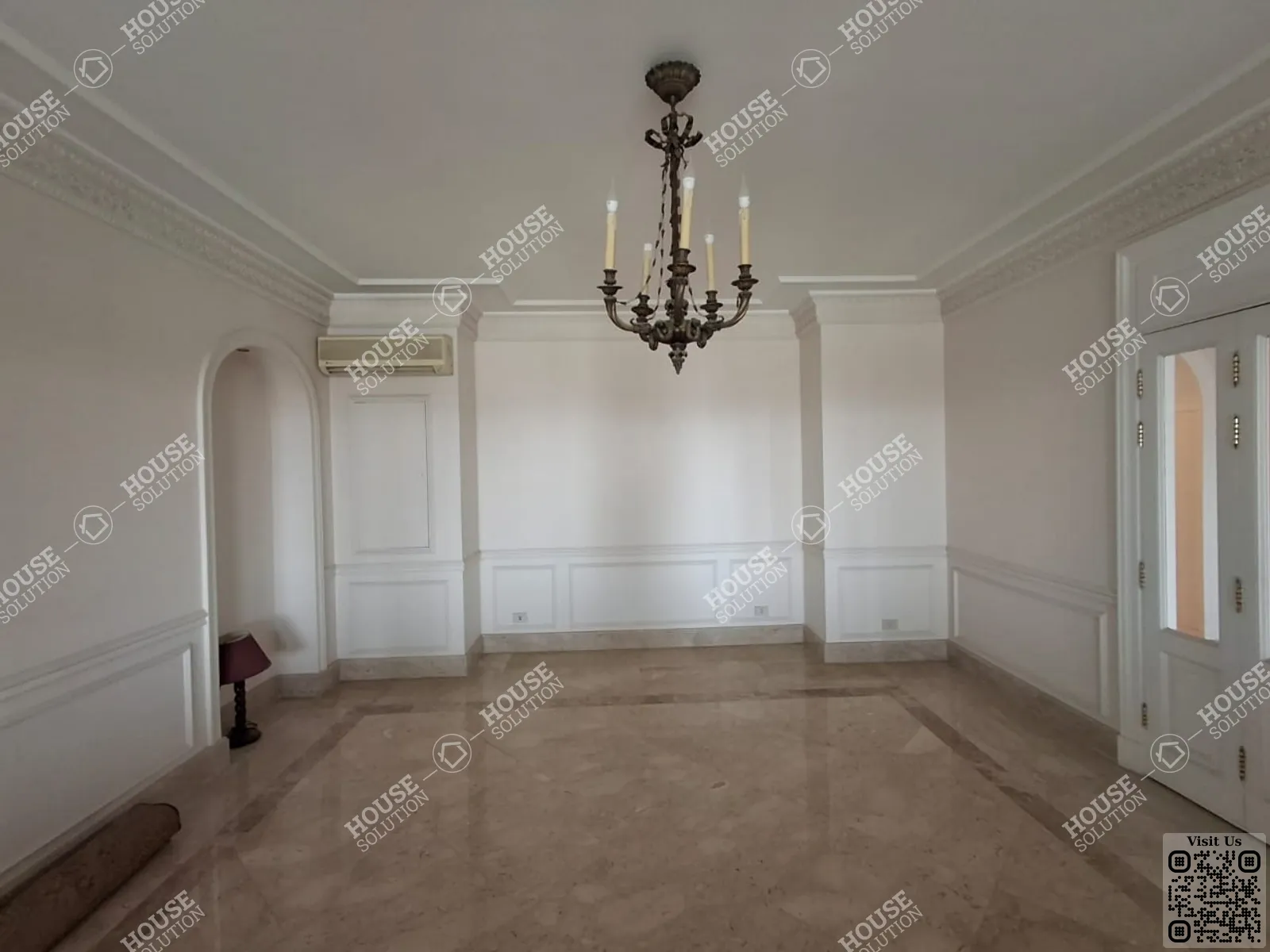 غرفة العشاء @ شقق للإيجار في العجوزه كورنيش العجوزه مساحة: 600 م² تتكون من 5 غرفة 5 حمام مفروش مودرن 5 نجوم #6183-1