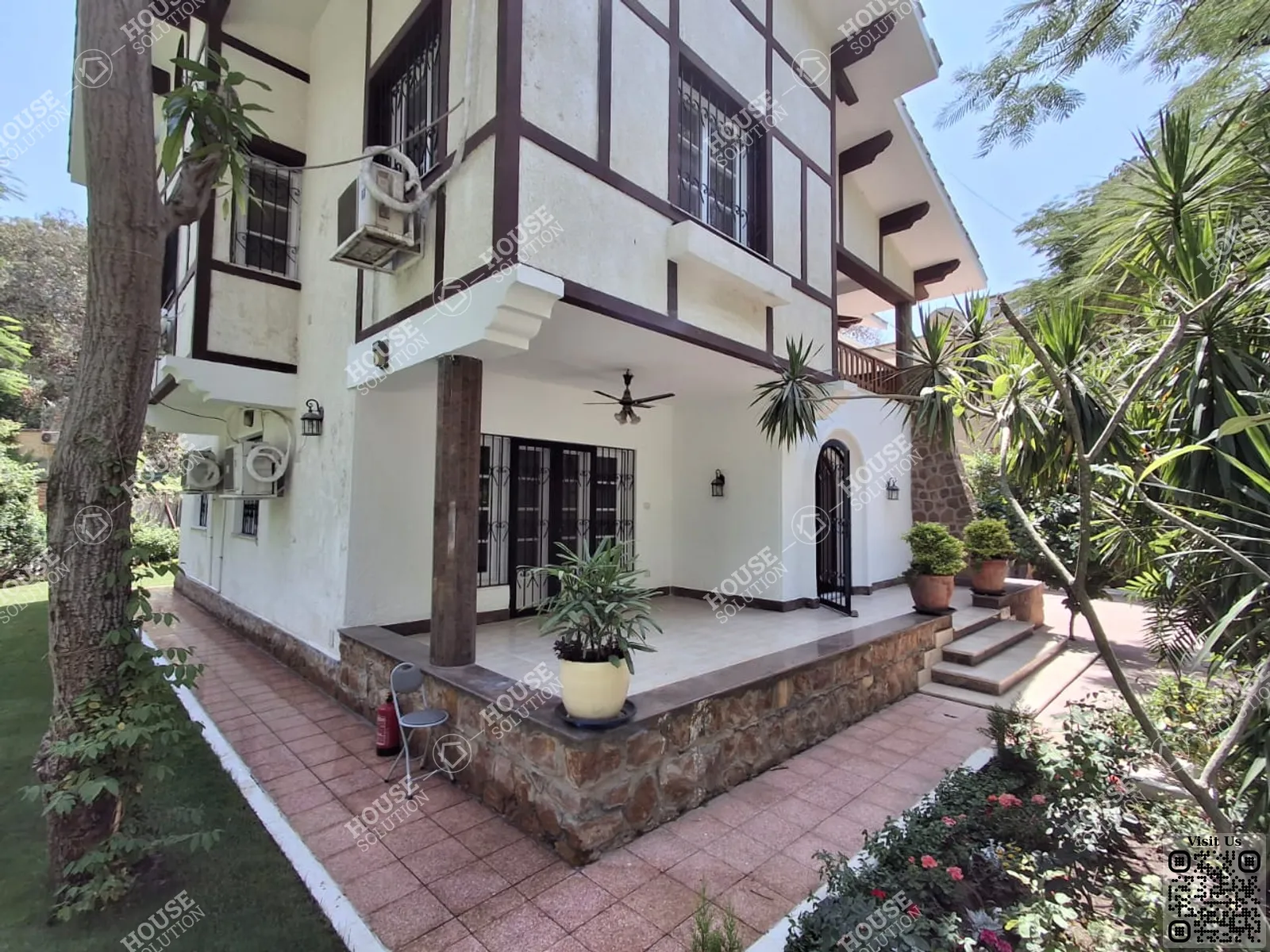 حديقة خاصة	 @ فيلات للإيجار في المعادي سرايات المعادي مساحة: 320 م² تتكون من 4 غرفة 3 حمام نصف مفروش 5 نجوم #6196-1