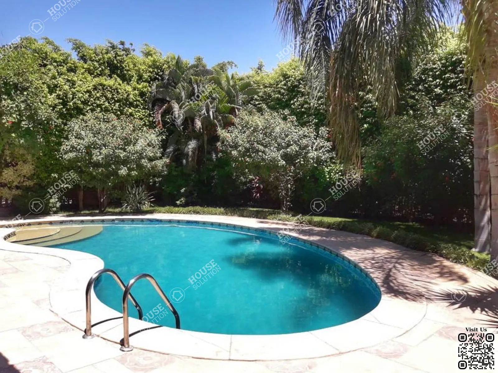 PRIVATE SWIMMING POOL  @ Villas For Rent In Katameya katameya Heights Area: 280 m² consists of 4 Bedrooms 5 Bathrooms Semi furnished 5 stars #6197-1