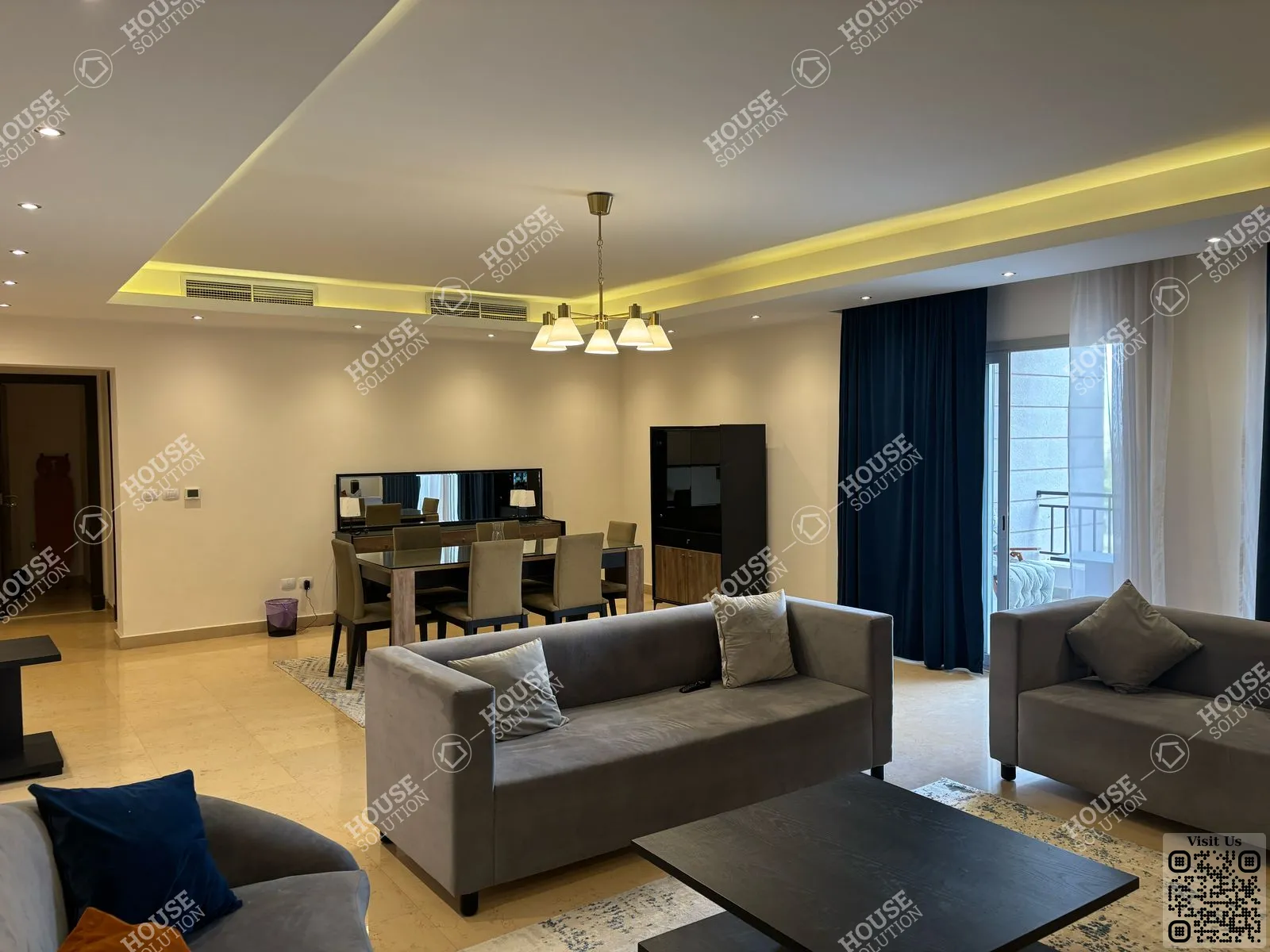 RECEPTION  @ Apartments For Rent In New Cairo Cairo Festival City Al-Futtaim Area: 150 m² consists of 2 Bedrooms 2 Bathrooms Furnished 5 stars #6198-1