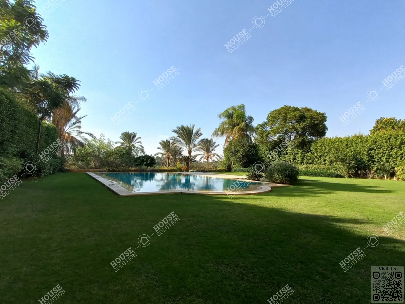 PRIVATE SWIMMING POOL  @ Villas For Rent In New Cairo Katameya Dunes Area: 600 m² consists of 5 Bedrooms 5 Bathrooms Semi furnished 5 stars #6199-0