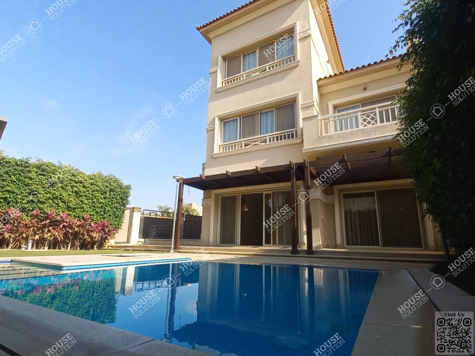 PRIVATE SWIMMING POOL  @ Villas For Rent In New Cairo Katameya Dunes Area: 300 m² consists of 4 Bedrooms 4 Bathrooms Semi furnished 5 stars #6200-0