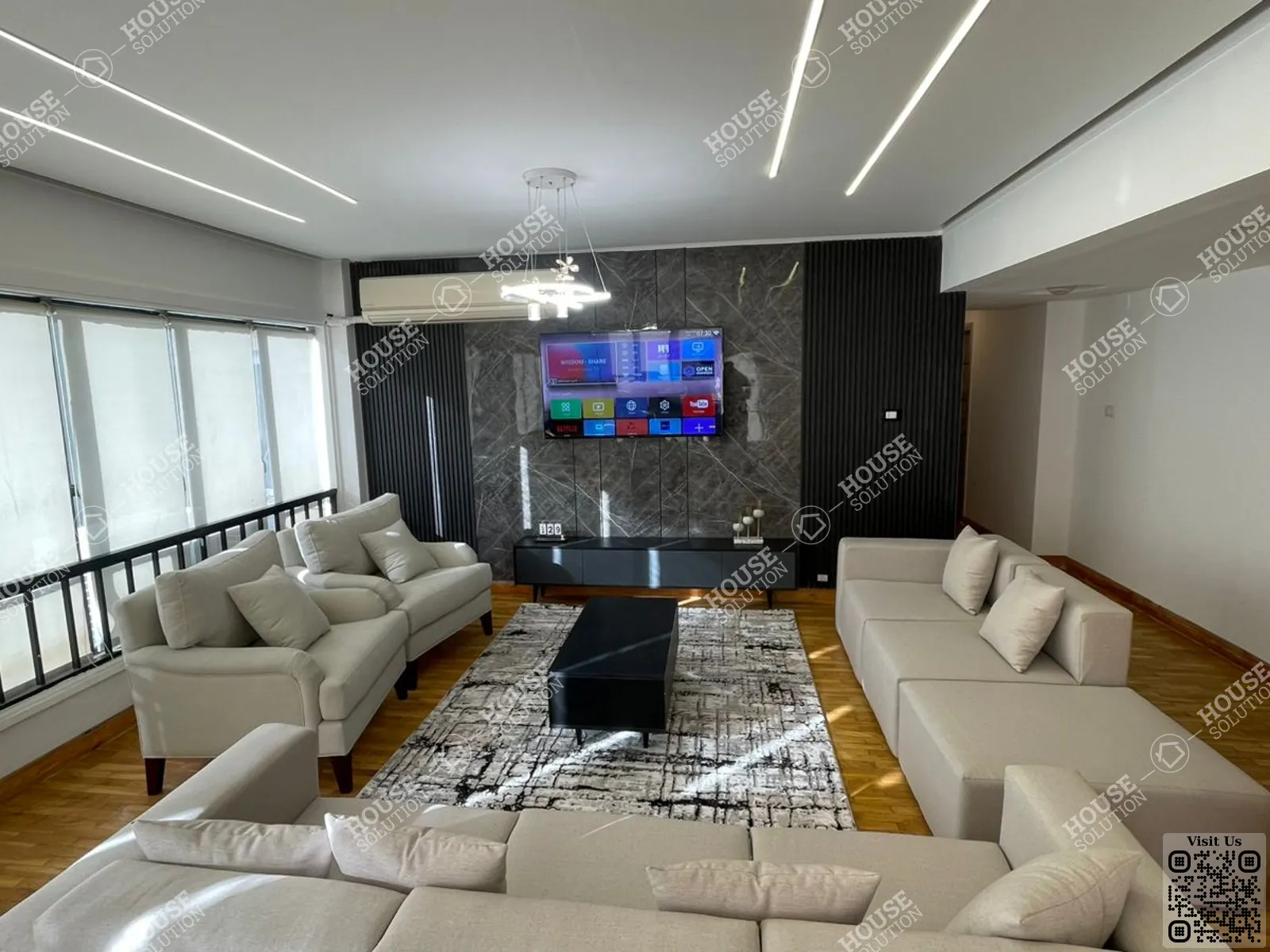 RECEPTION  @ Apartments For Rent In Maadi Maadi Sarayat Area: 165 m² consists of 3 Bedrooms 2 Bathrooms Furnished 5 stars #6201-0