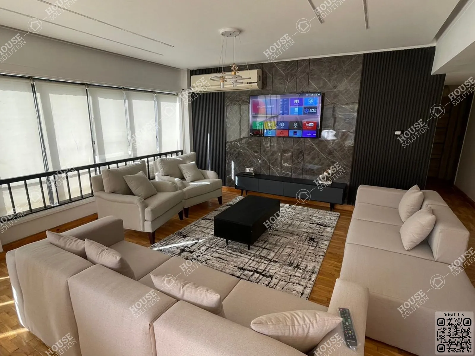 RECEPTION @ Apartments For Rent In Maadi Maadi Sarayat Area: 165 m² consists of 3 Bedrooms 2 Bathrooms Furnished 5 stars #6201-2