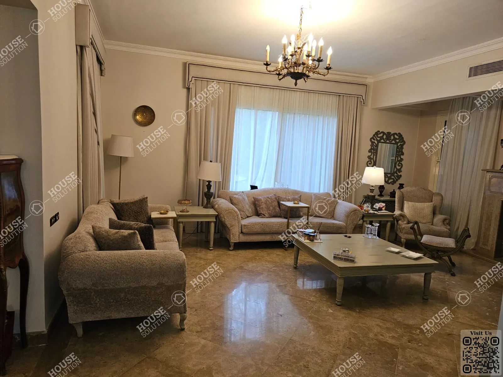 RECEPTION  @ Villas For Rent In Katameya katameya Heights Area: 500 m² consists of 3 Bedrooms 5 Bathrooms Semi furnished 5 stars #6202-2