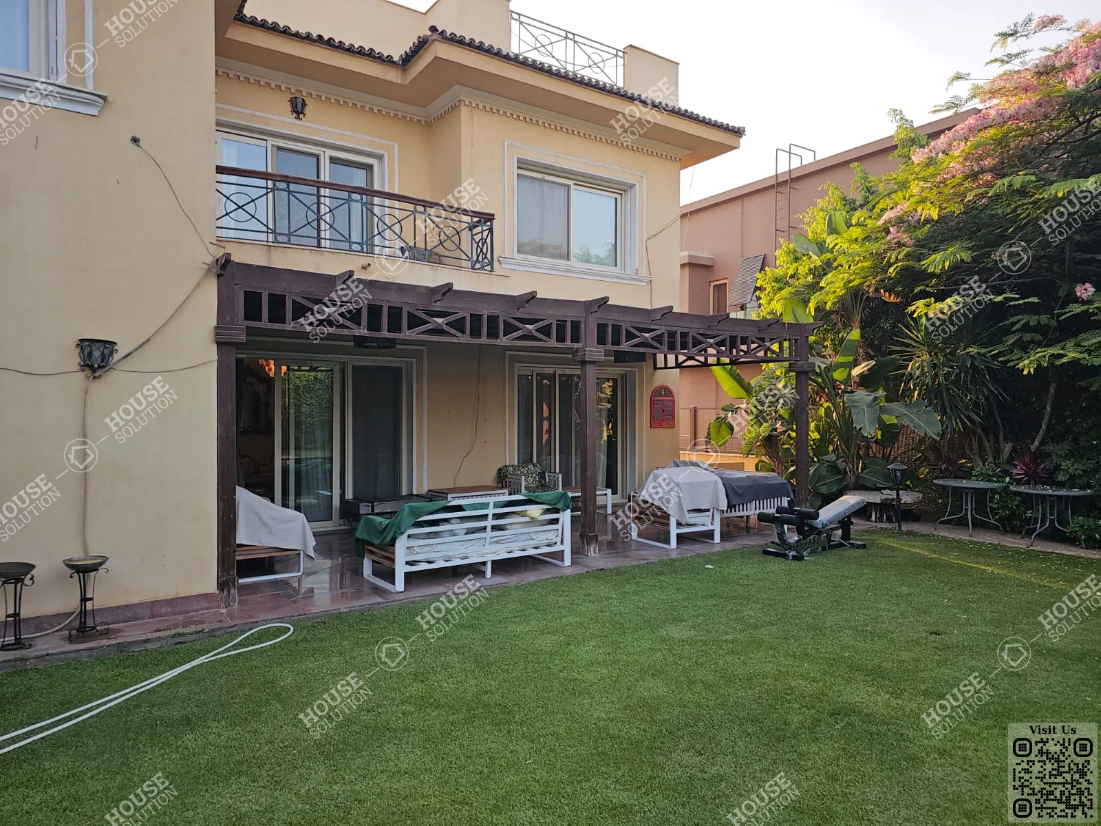 PRIVATE GARDEN  @ Villas For Rent In Katameya katameya Heights Area: 500 m² consists of 3 Bedrooms 5 Bathrooms Semi furnished 5 stars #6202-0