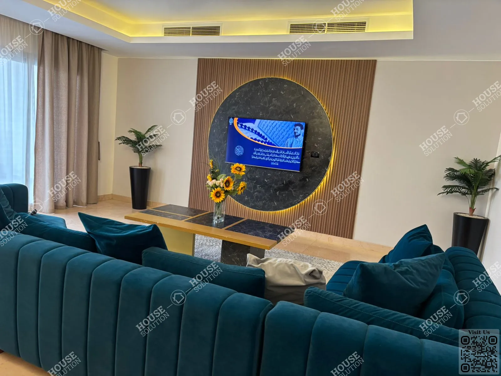 RECEPTION @ Apartments For Rent In New Cairo Cairo Festival City Al-Futtaim Area: 150 m² consists of 2 Bedrooms 2 Bathrooms Modern furnished 5 stars #6203-2
