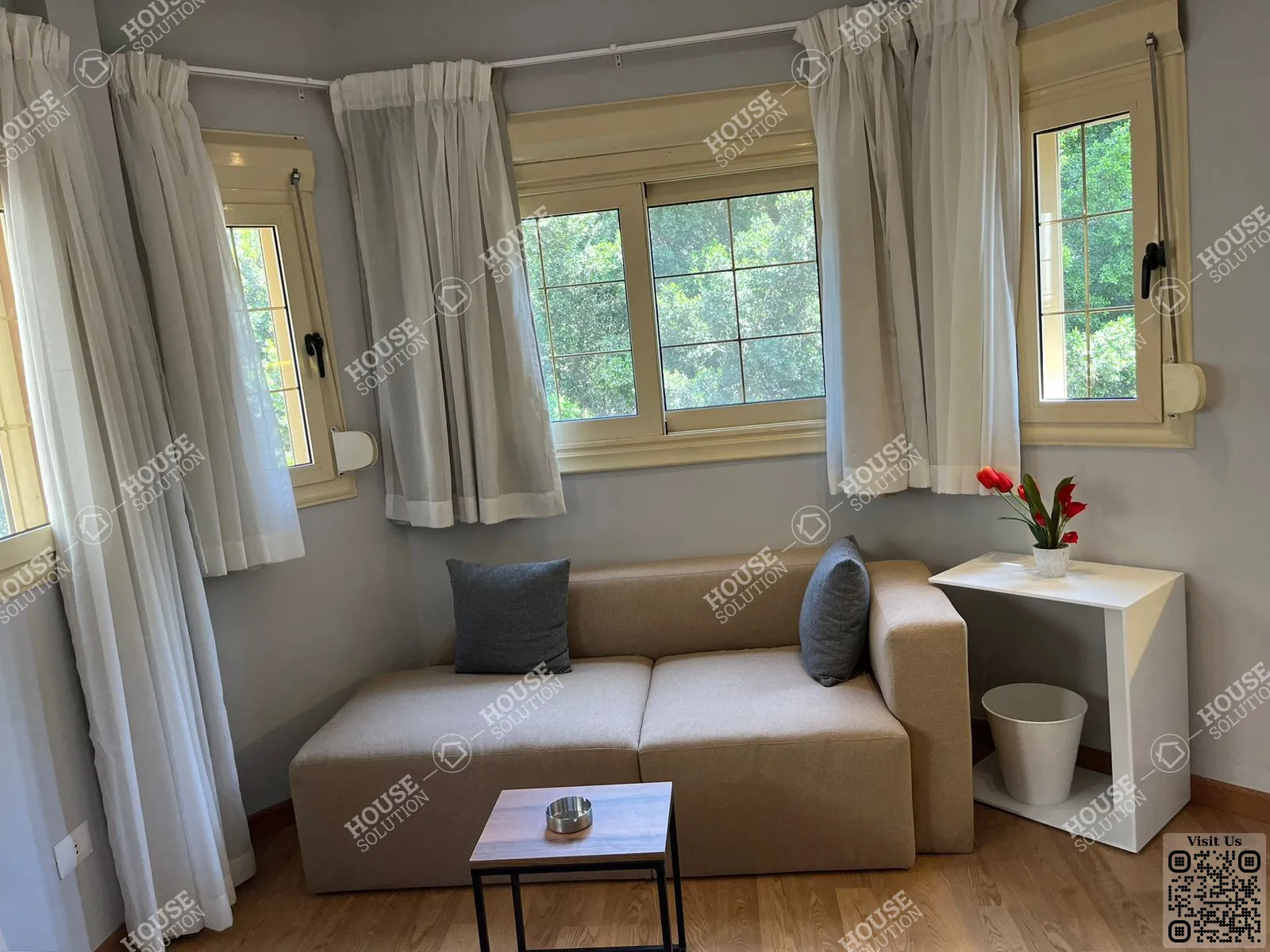 LIVING AREA  @ Studios For Rent In Maadi Maadi Sarayat Area: 27 m² consists of 1 Bedrooms 1 Bathrooms Modern furnished 5 stars #6206-0