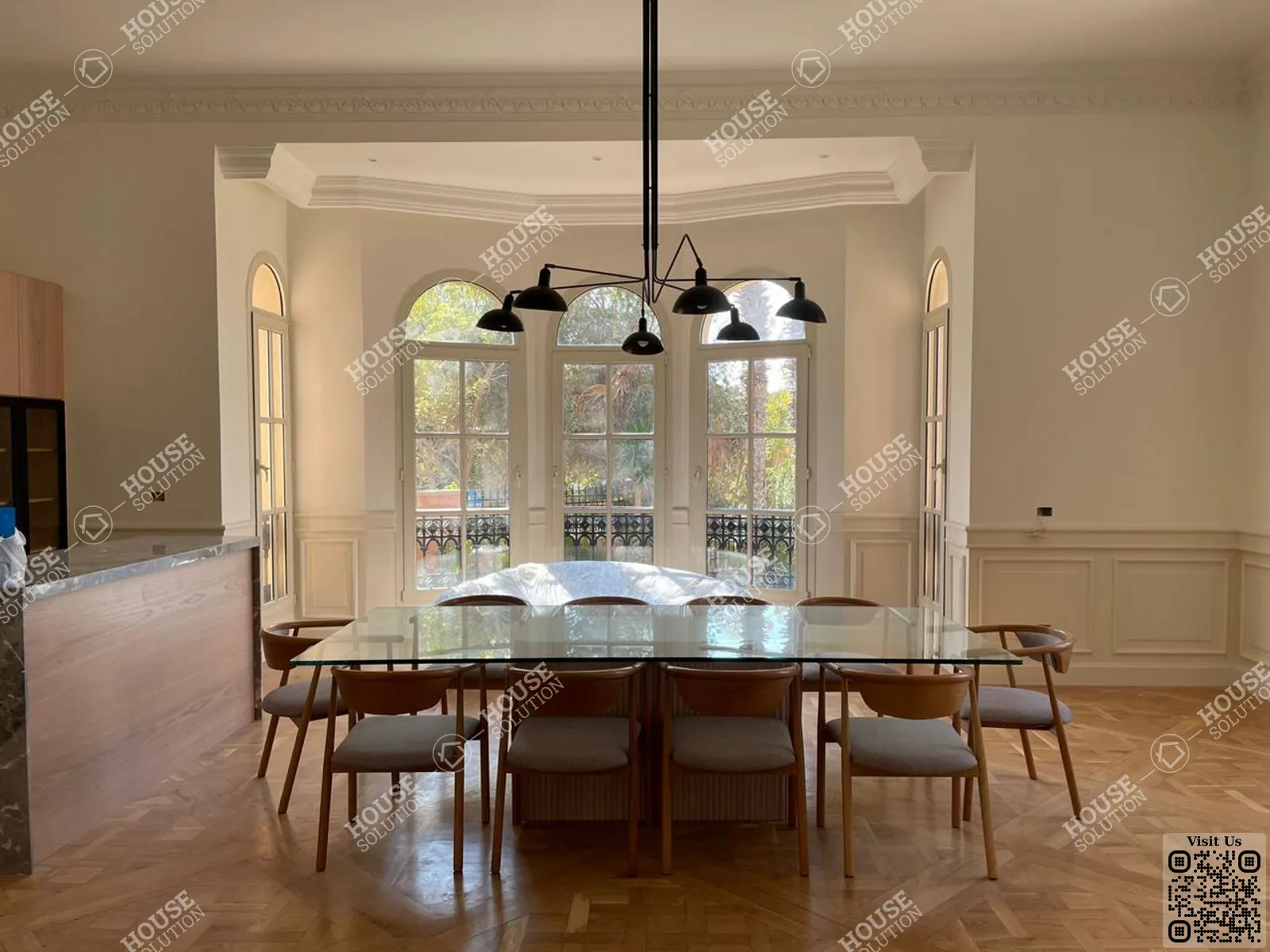 DINING AREA @ Villas For Rent In Katameya katameya Heights Area: 550 m² consists of 5 Bedrooms 7 Bathrooms Modern furnished 5 stars #6210-0